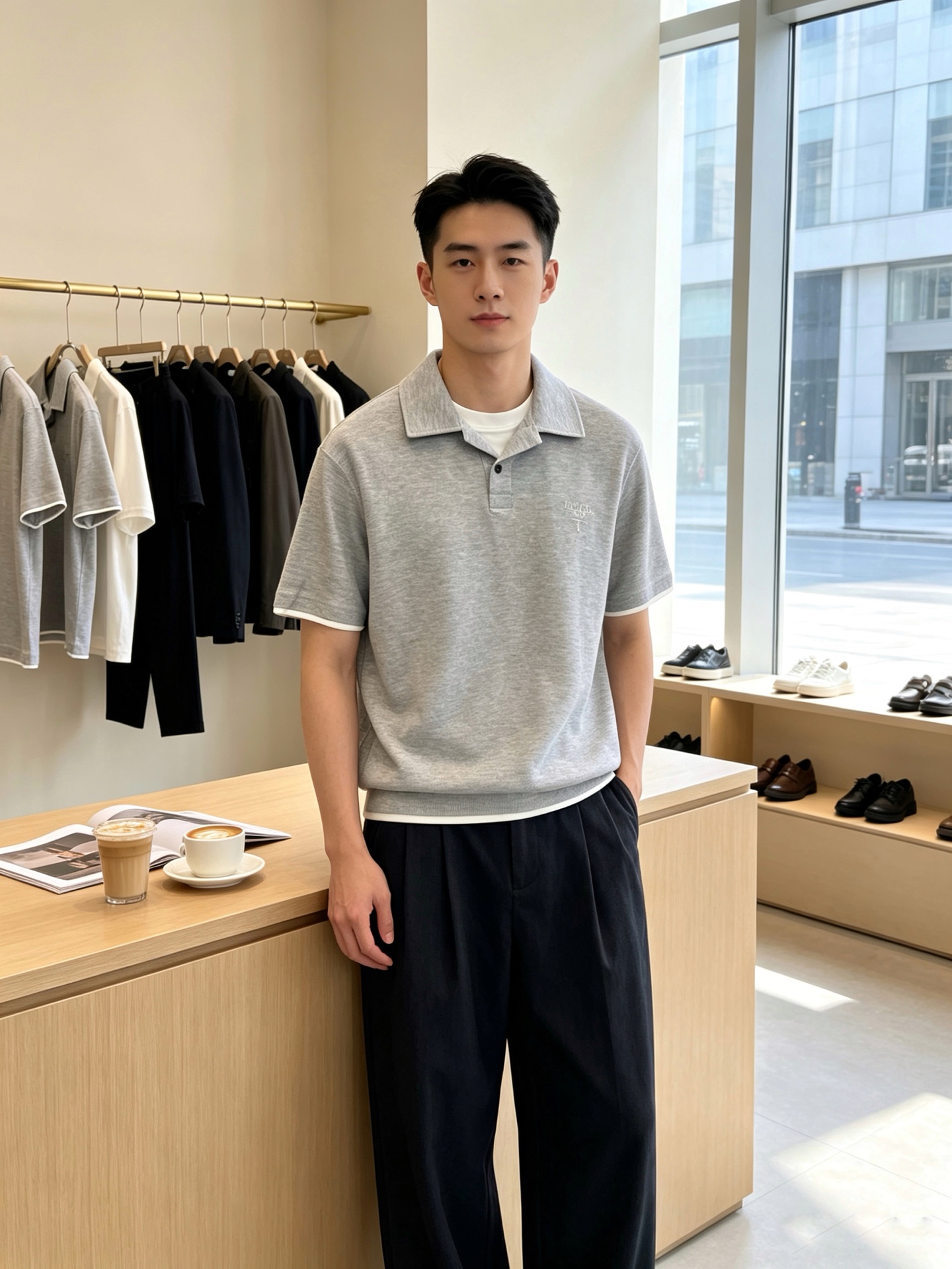 Prada普拉达💥砸锅卖铁都要上的新款新款原单男士休闲短袖 高端定制 高端版本 时尚百搭爆款⚠️⚠️✨✨进口面料 手感超