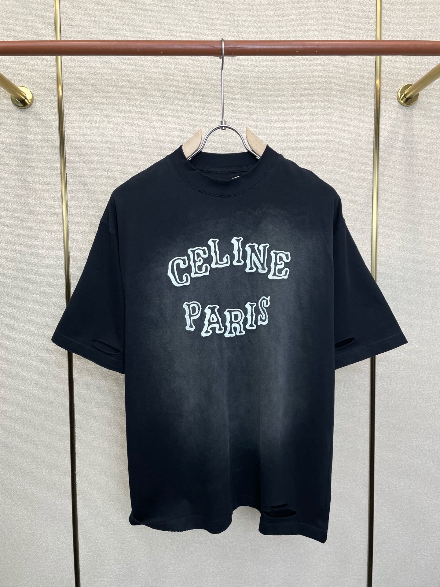CELINE赛琳💥砸锅卖铁都要上的新款新款原单男士休闲春夏短袖 高端定制 高端版本 时尚百搭爆款⚠️⚠️✨✨进口面料 手