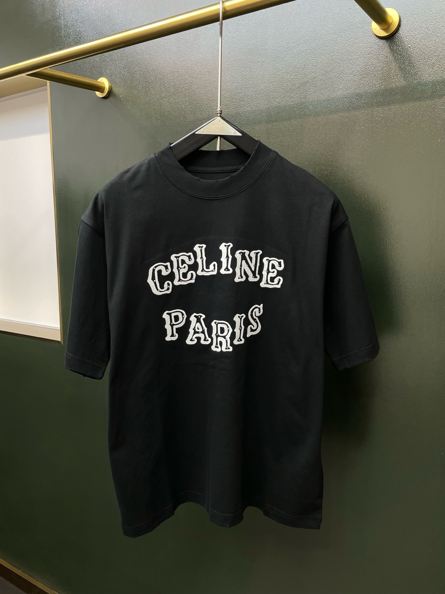 CELINE赛琳💥砸锅卖铁都要上的新款新款原单男士休闲春夏短袖 高端定制 高端版本 时尚百搭爆款⚠️⚠️✨✨进口面料 手