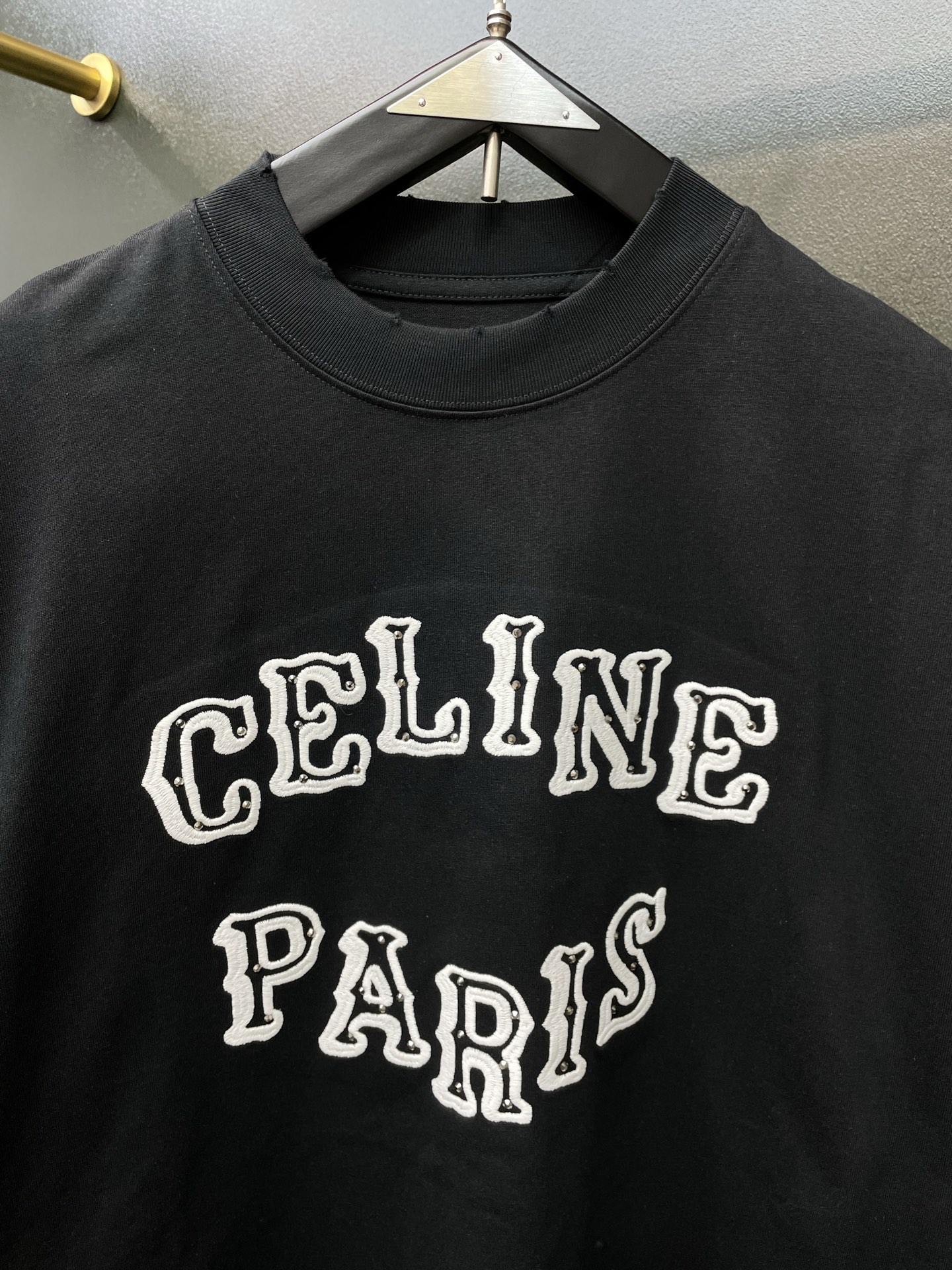 CELINE赛琳💥砸锅卖铁都要上的新款新款原单男士休闲春夏短袖 高端定制 高端版本 时尚百搭爆款⚠️⚠️✨✨进口面料 手