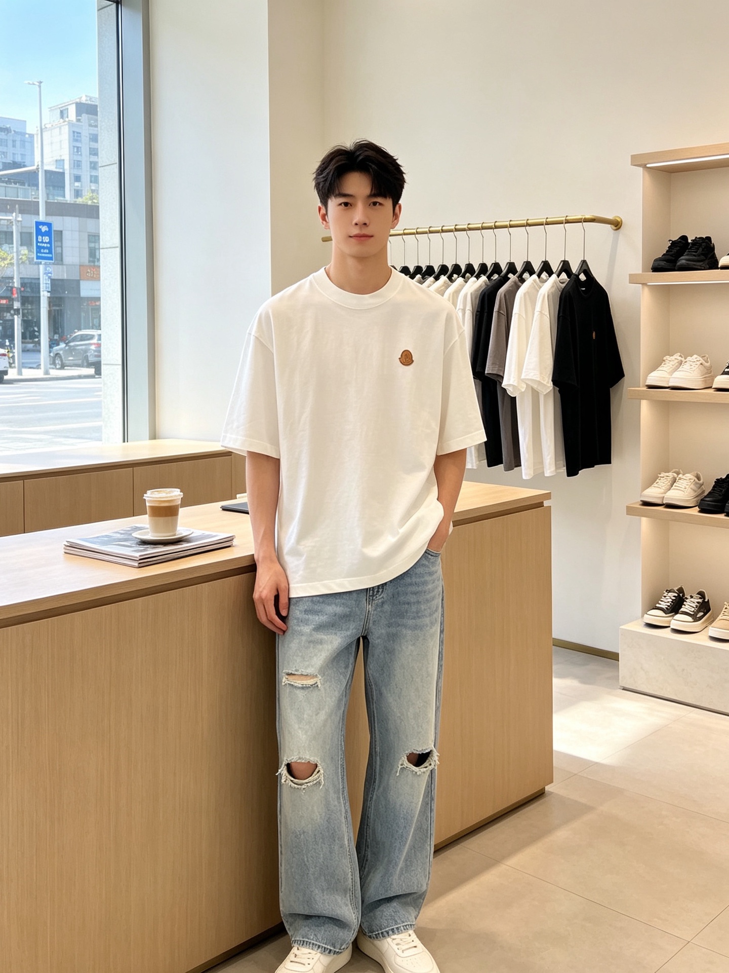 Moncler蒙口💥砸锅卖铁都要上的新款新款原单男士休闲春夏短袖 高端定制 高端版本 时尚百搭爆款⚠️⚠️✨✨进口面料 