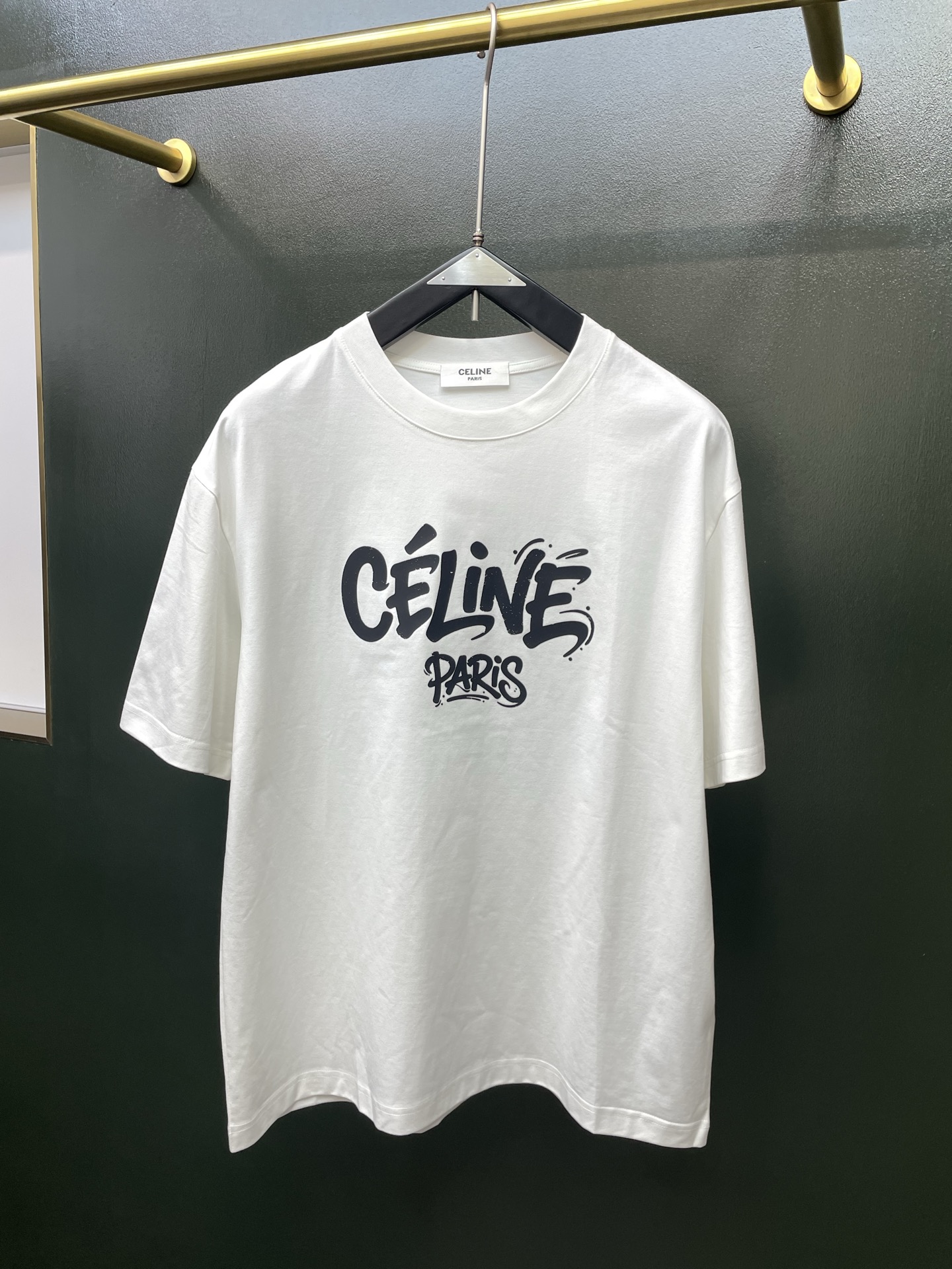 CELINE赛琳💥砸锅卖铁都要上的新款新款原单男士休闲短袖 高端定制 高端版本 时尚百搭爆款⚠️⚠️✨✨进口面料 手感超
