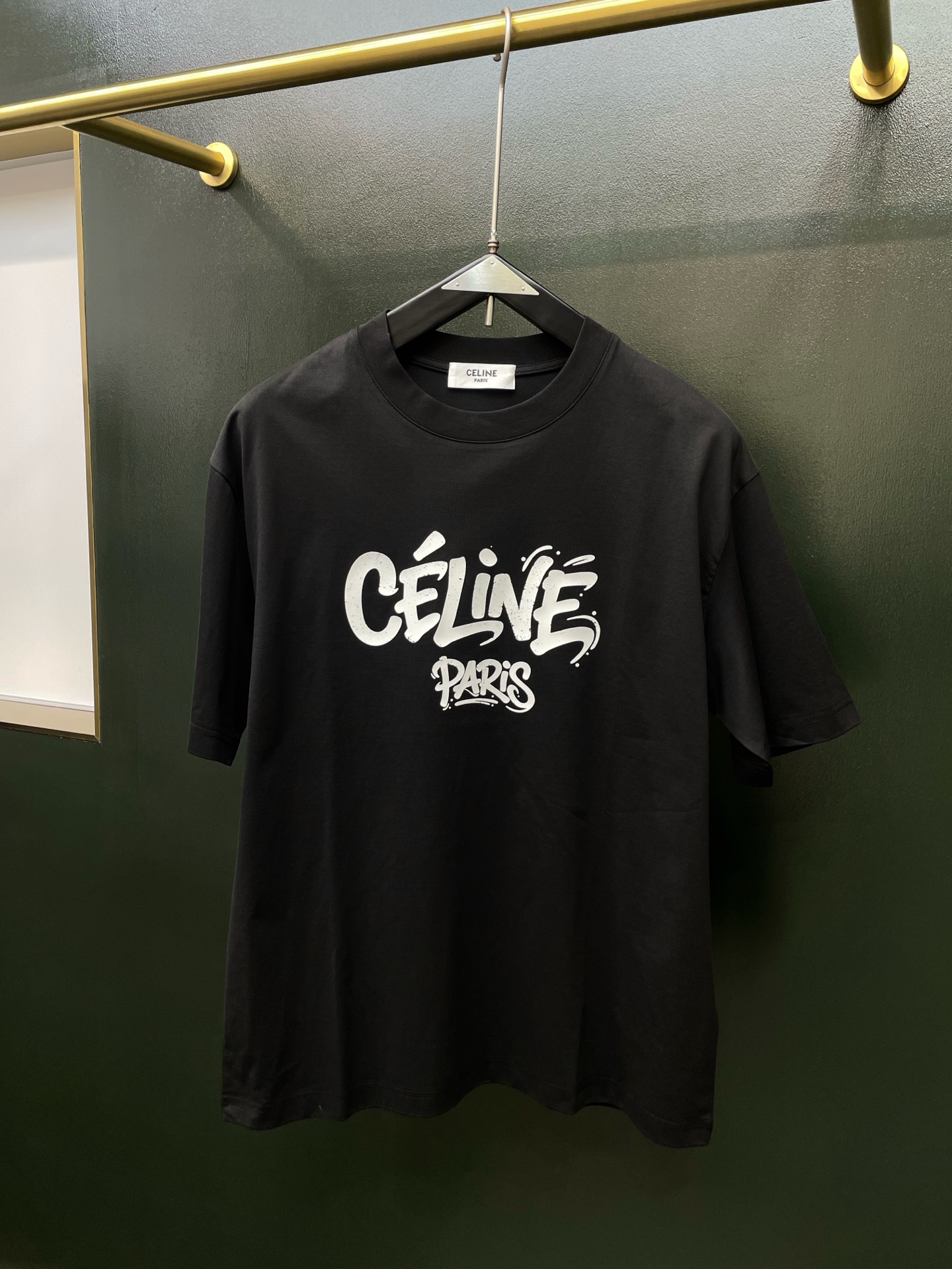 CELINE赛琳💥砸锅卖铁都要上的新款新款原单男士休闲短袖 高端定制 高端版本 时尚百搭爆款⚠️⚠️✨✨进口面料 手感超