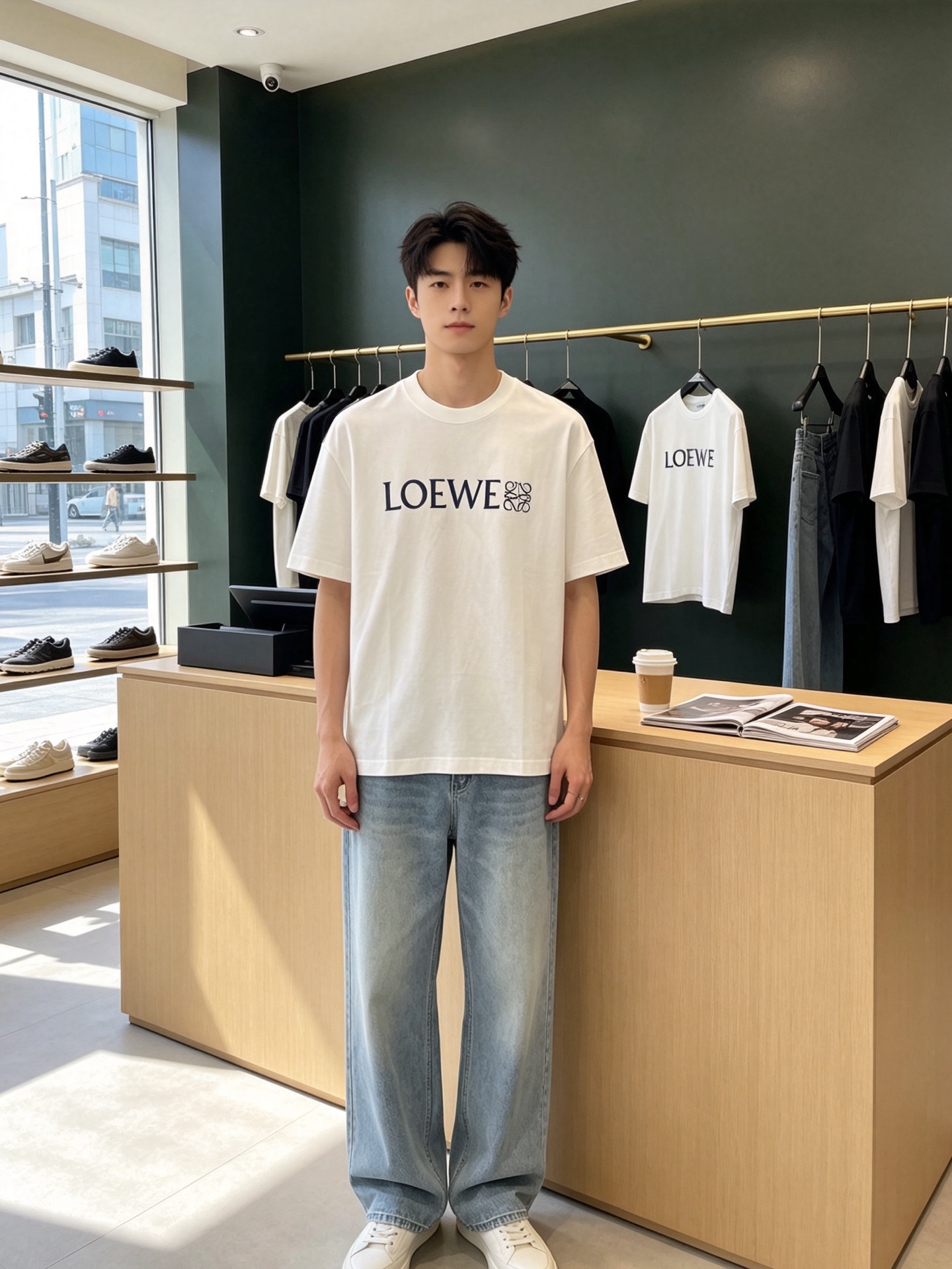 LOEWE罗意威💥砸锅卖铁都要上的新款新款原单男士休闲短袖 高端定制 高端版本 时尚百搭爆款⚠️⚠️✨✨进口面料 手感超 LOEWE罗意威💥砸锅卖铁都要上的新款新款原单男士休闲短袖 高端定制 高端版本 时尚百搭爆款⚠️⚠️✨✨进口面料 手感超