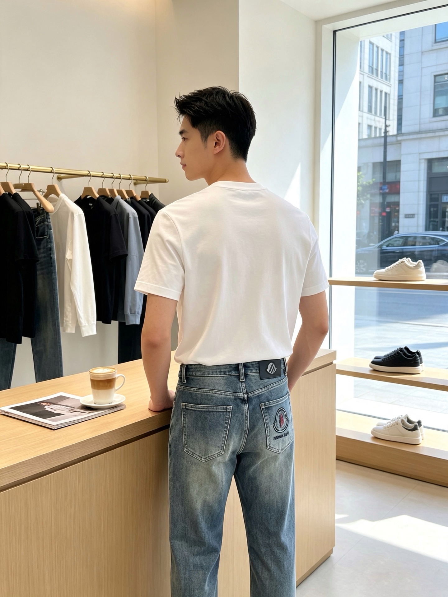 Moncler蒙口💥砸锅卖铁都要上的新款新款休闲牛仔裤👖高端版本 专柜定制面料 透气舒适度高,细节无可挑剔,品牌元素设计 Moncler蒙口💥砸锅卖铁都要上的新款新款休闲牛仔裤👖高端版本 专柜定制面料 透气舒适度高,细节无可挑剔,品牌元素设计