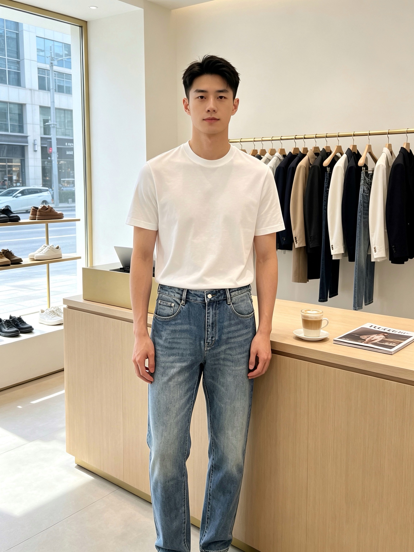 LOEWE罗意威💥砸锅卖铁都要上的新款新款休闲牛仔裤👖高端版本！专柜定制面料 透气舒适度高，细节无可挑剔，品牌元素设计理