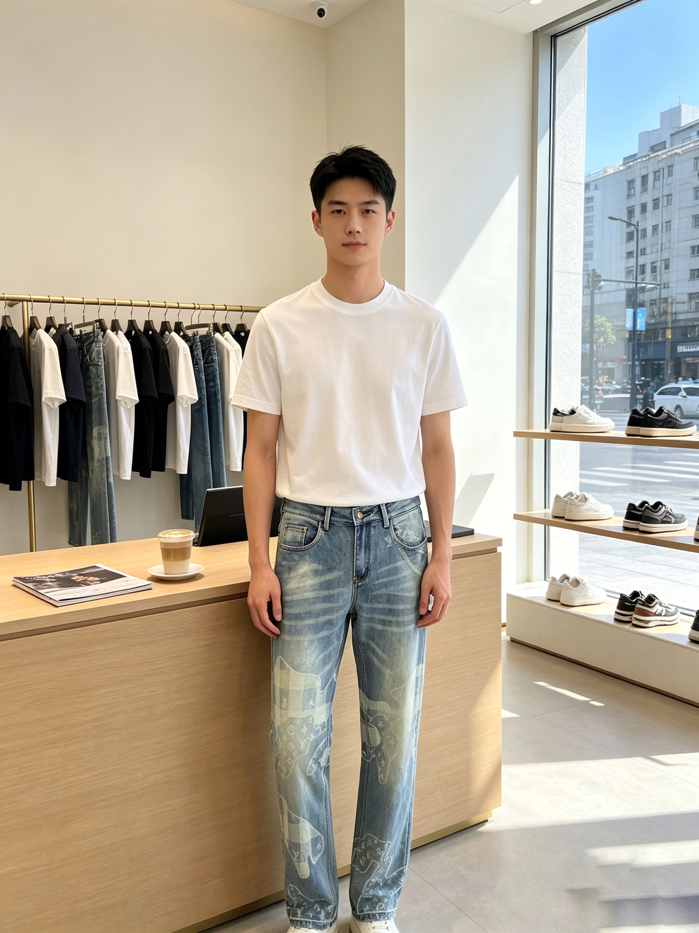Louis Vuitton路易威登💥砸锅卖铁都要上的新款新款休闲牛仔裤👖高端版本！专柜定制面料 透气舒适度高，细节无可挑