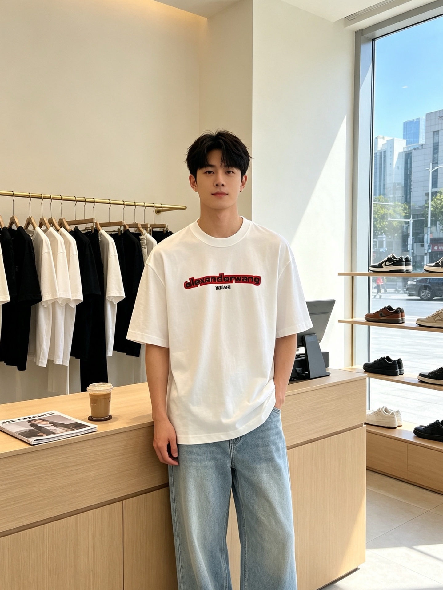 Alexanderwang亚历山大王💥砸锅卖铁都要上的新款新款原单男士休闲短袖 高端定制 高端版本 时尚百搭爆款⚠️⚠️