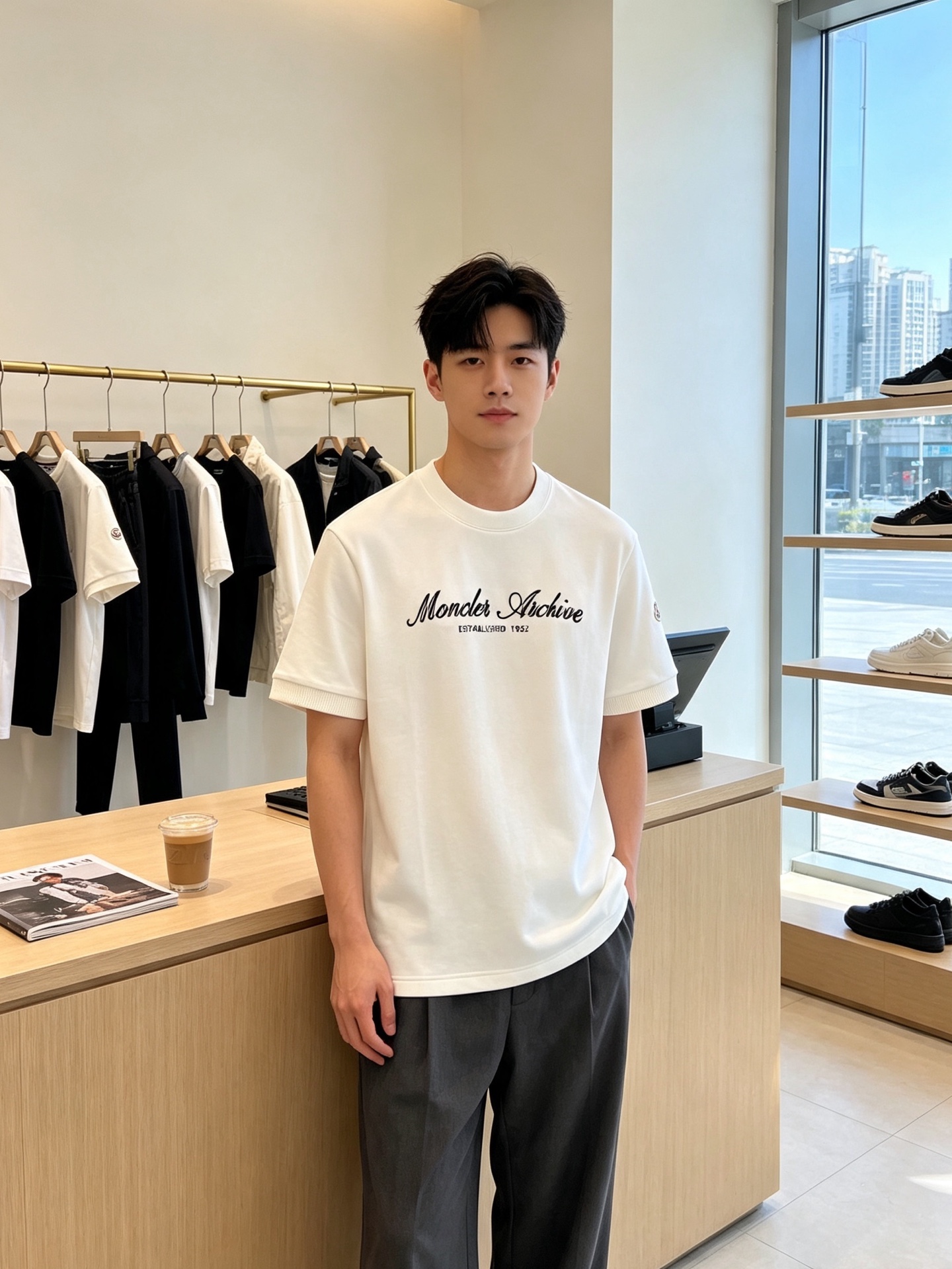 Moncler蒙口💥砸锅卖铁都要上的新款新款原单男士休闲短袖 高端定制 高端版本 时尚百搭爆款⚠️⚠️✨✨进口面料 手感