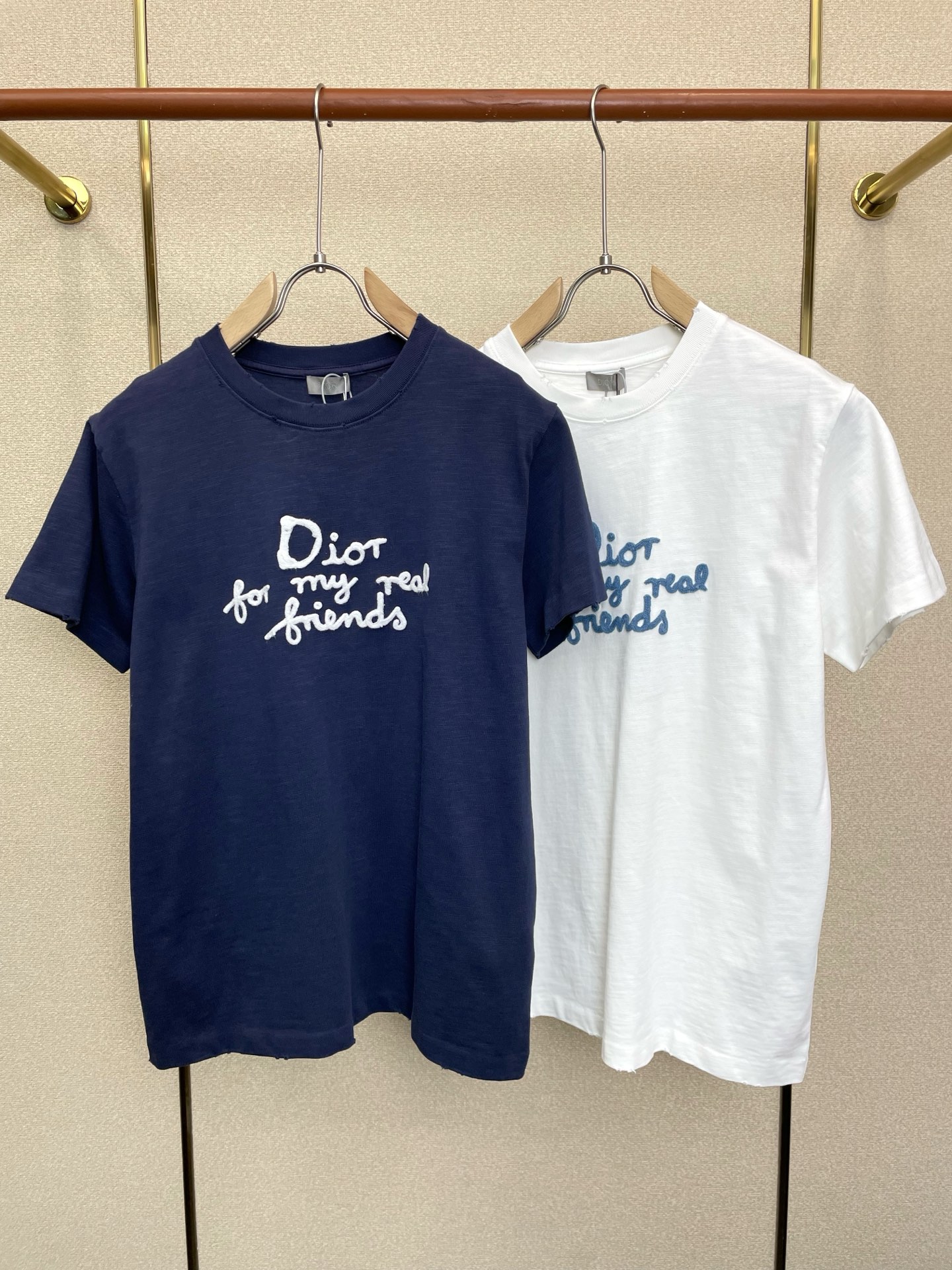 Dior迪奥💥砸锅卖铁都要上的新款新款原单男士休闲短袖 高端定制 高端版本 时尚百搭爆款⚠️⚠️✨✨进口面料 手感超柔软