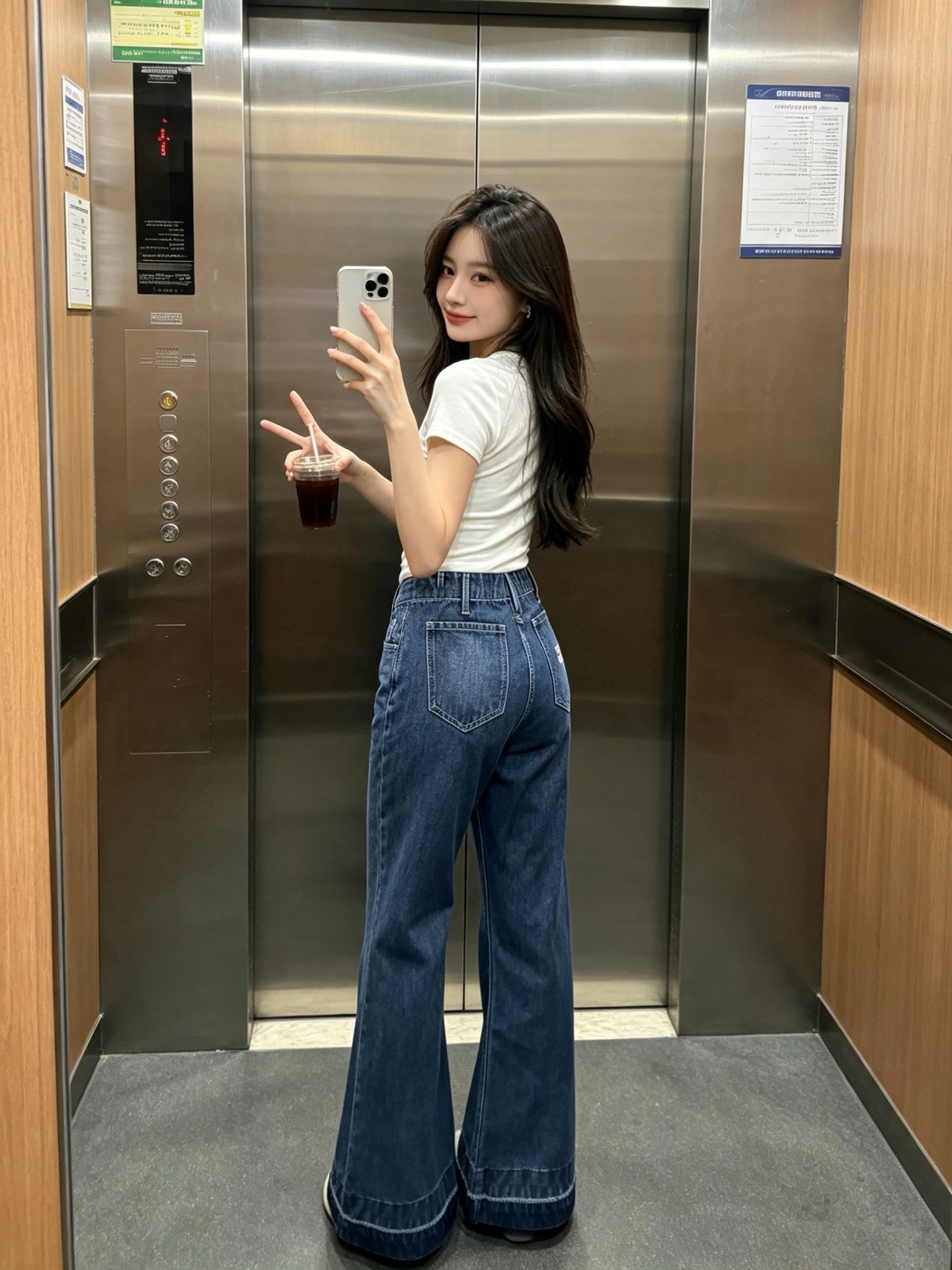 CELINE赛琳👚砸锅卖铁都要上的新款👚新款女装休闲牛仔微喇裤👖高端版本！独特设计 专柜定制面料 透气舒适度高，细节无可