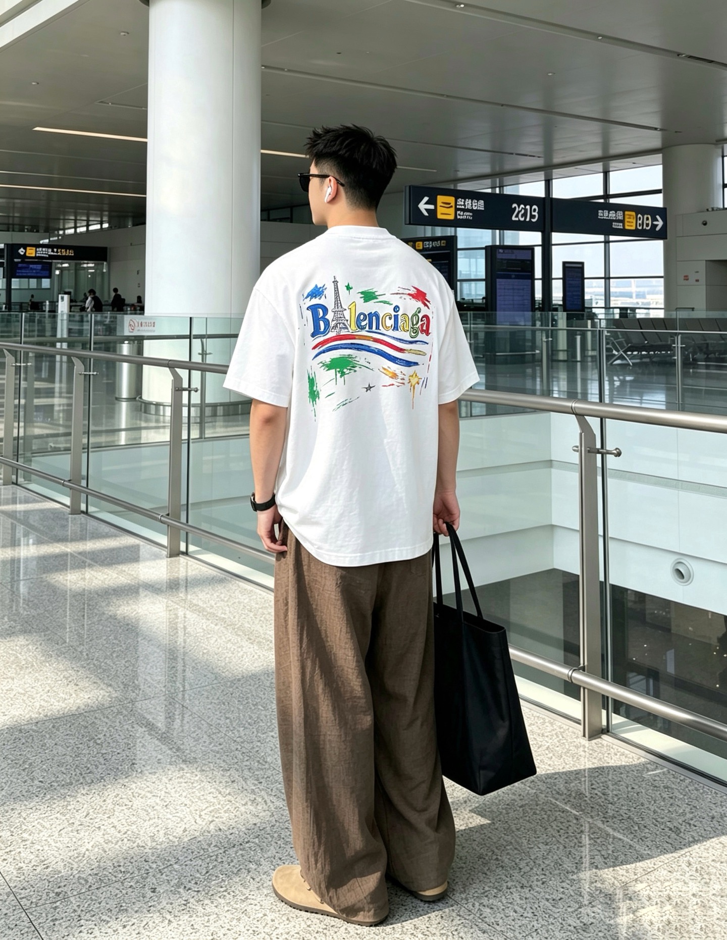 Balenciaga巴黎世家💥砸锅卖铁都要上的新款新款原单男士休闲短袖 高端定制 高端版本 时尚百搭爆款⚠️⚠️✨✨进口