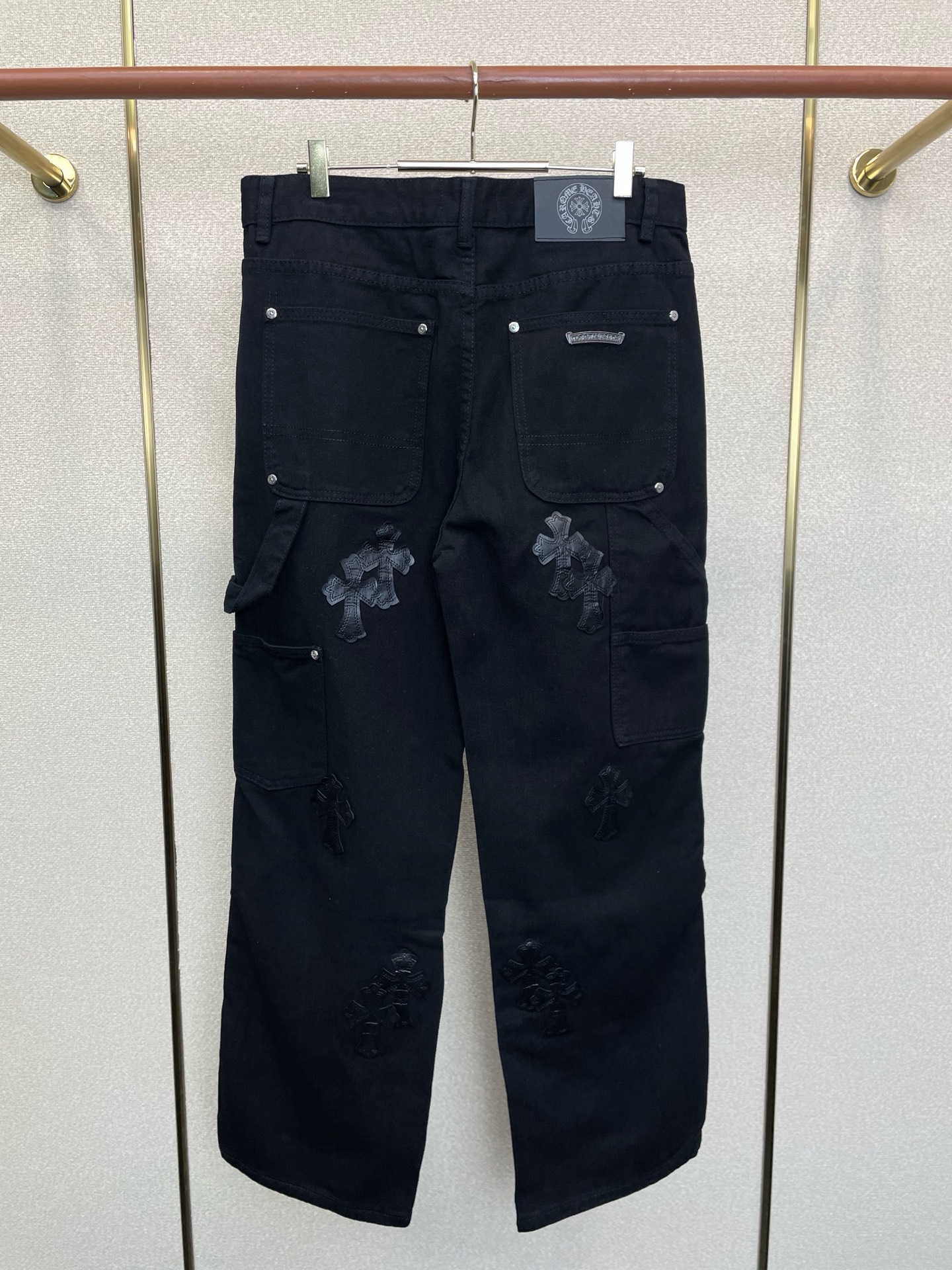 Chrome hearts克罗心💥砸锅卖铁都要上的新款新款休闲牛仔直筒裤👖高端版本！专柜定制面料 透气舒适度高，细节无可