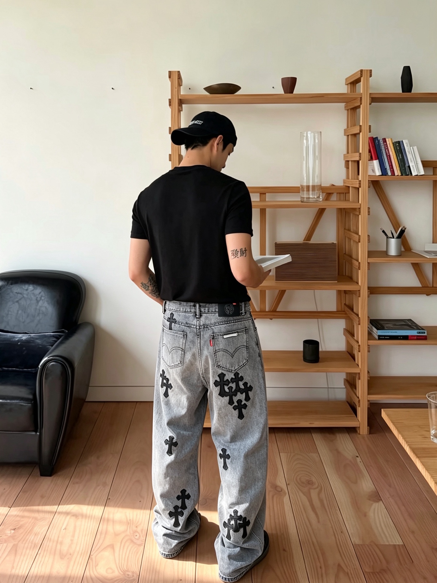 Chrome hearts克罗心💥砸锅卖铁都要上的新款新款休闲牛仔直筒裤👖高端版本！专柜定制面料 透气舒适度高，细节无可