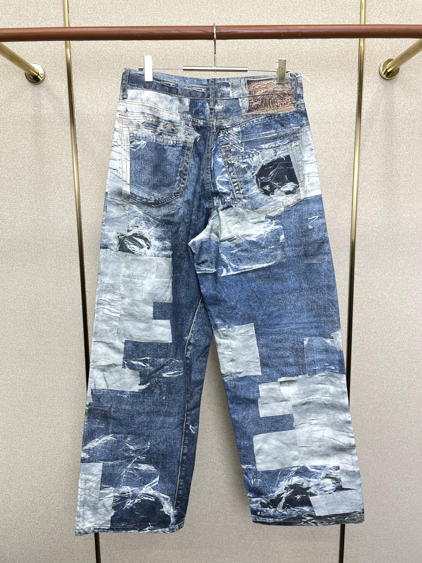 Acne Studios💥砸锅卖铁都要上的新款新款休闲牛仔阔腿裤 高端版本！专柜定制面料 透气舒适度高，细节无可挑剔，品