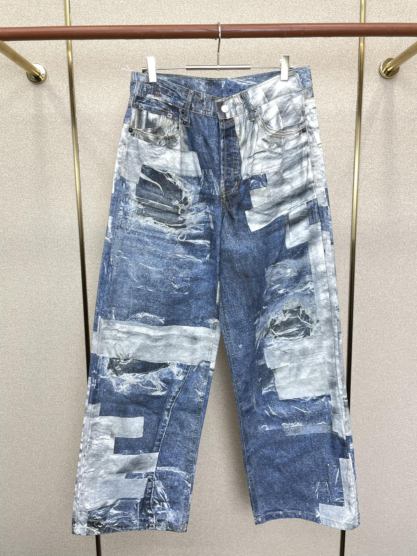 Acne Studios💥砸锅卖铁都要上的新款新款休闲牛仔阔腿裤 高端版本！专柜定制面料 透气舒适度高，细节无可挑剔，品