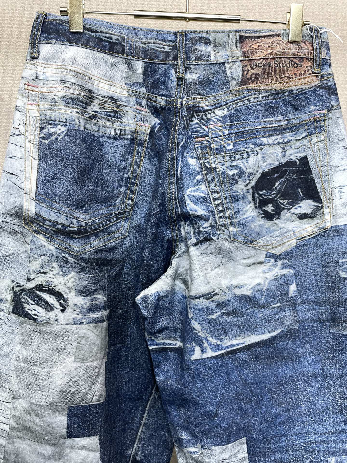 Acne Studios💥砸锅卖铁都要上的新款新款休闲牛仔阔腿裤 高端版本！专柜定制面料 透气舒适度高，细节无可挑剔，品