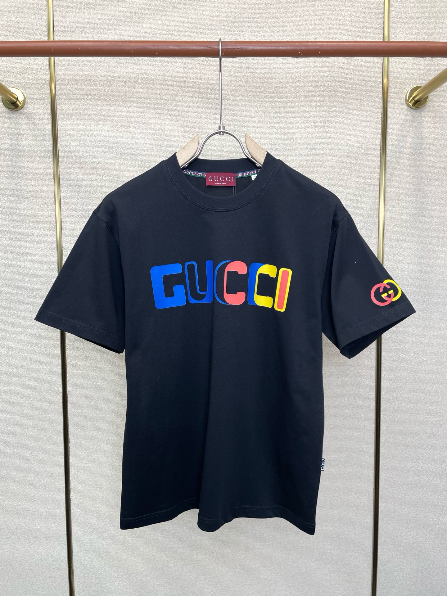 Gucci古驰💥独家专供新款原单男士休闲短袖 高端定制 高端版本 时尚百搭爆款⚠️⚠️✨✨进口面料 手感超柔软细腻  穿