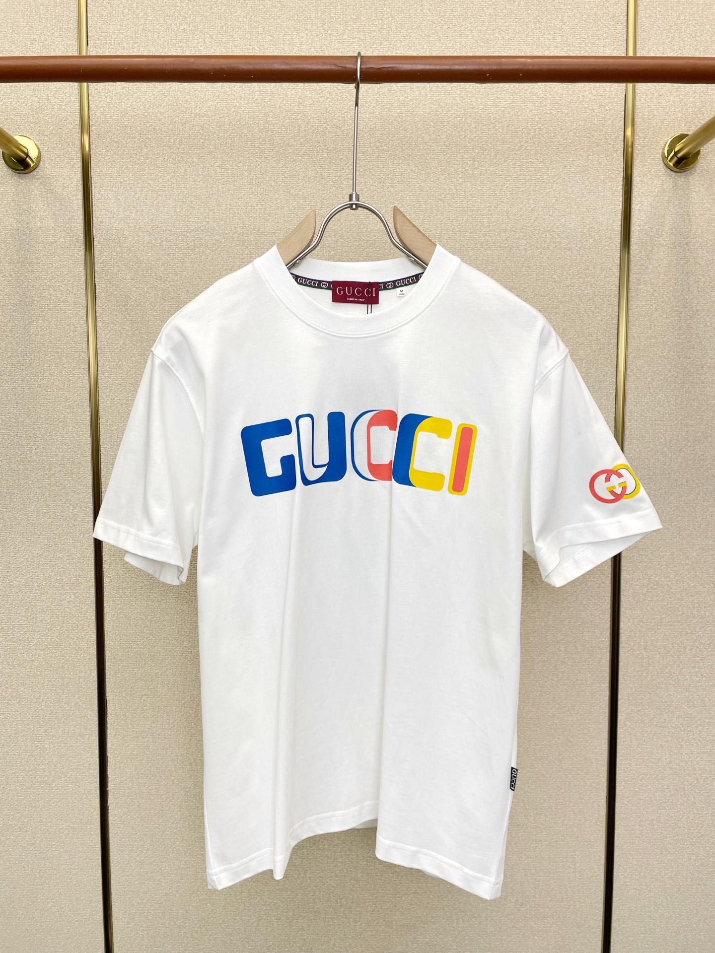 Gucci古驰💥独家专供新款原单男士休闲短袖 高端定制 高端版本 时尚百搭爆款⚠️⚠️✨✨进口面料 手感超柔软细腻  穿