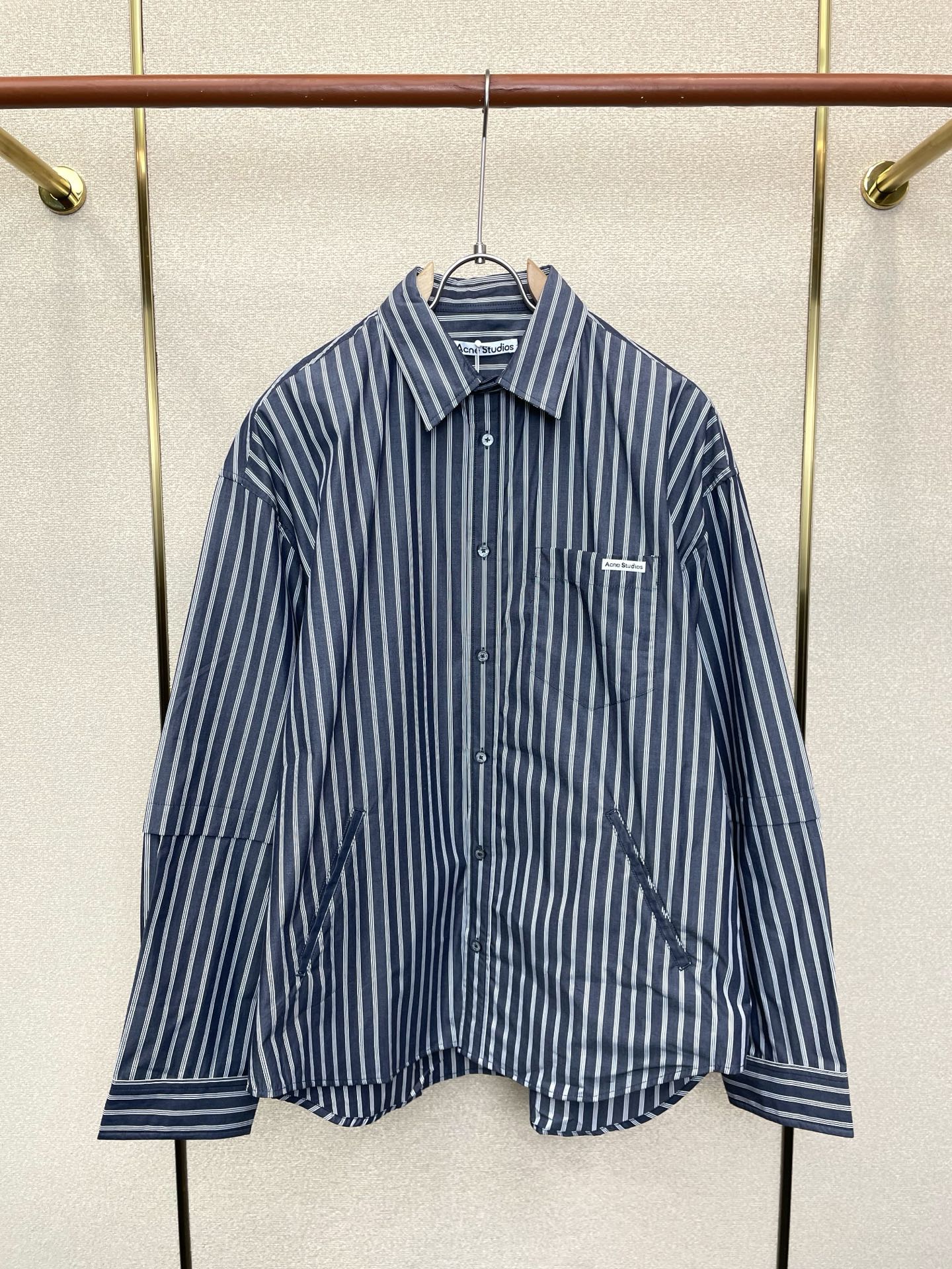 Acne Studios💥独家专供新款原单男士休闲条纹衬衫 高端定制 高端版本 时尚百搭爆款⚠️⚠️✨✨进口面料 手感超