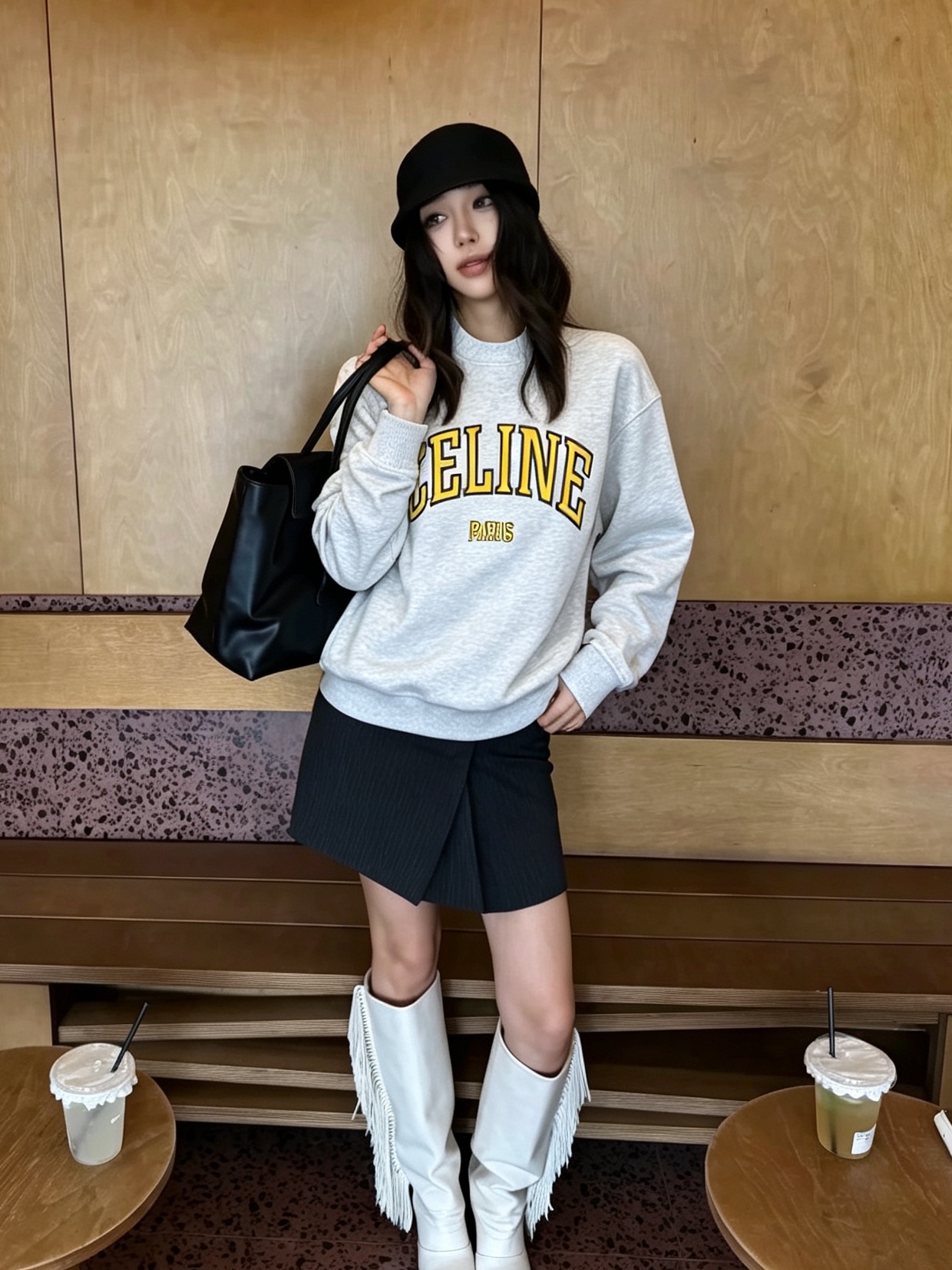 CELINE赛琳👚独家专供👚新款女装休闲卫衣 高端版本！独特设计 专柜定制面料 透气舒适度高 细节无可挑剔，品牌元素设计