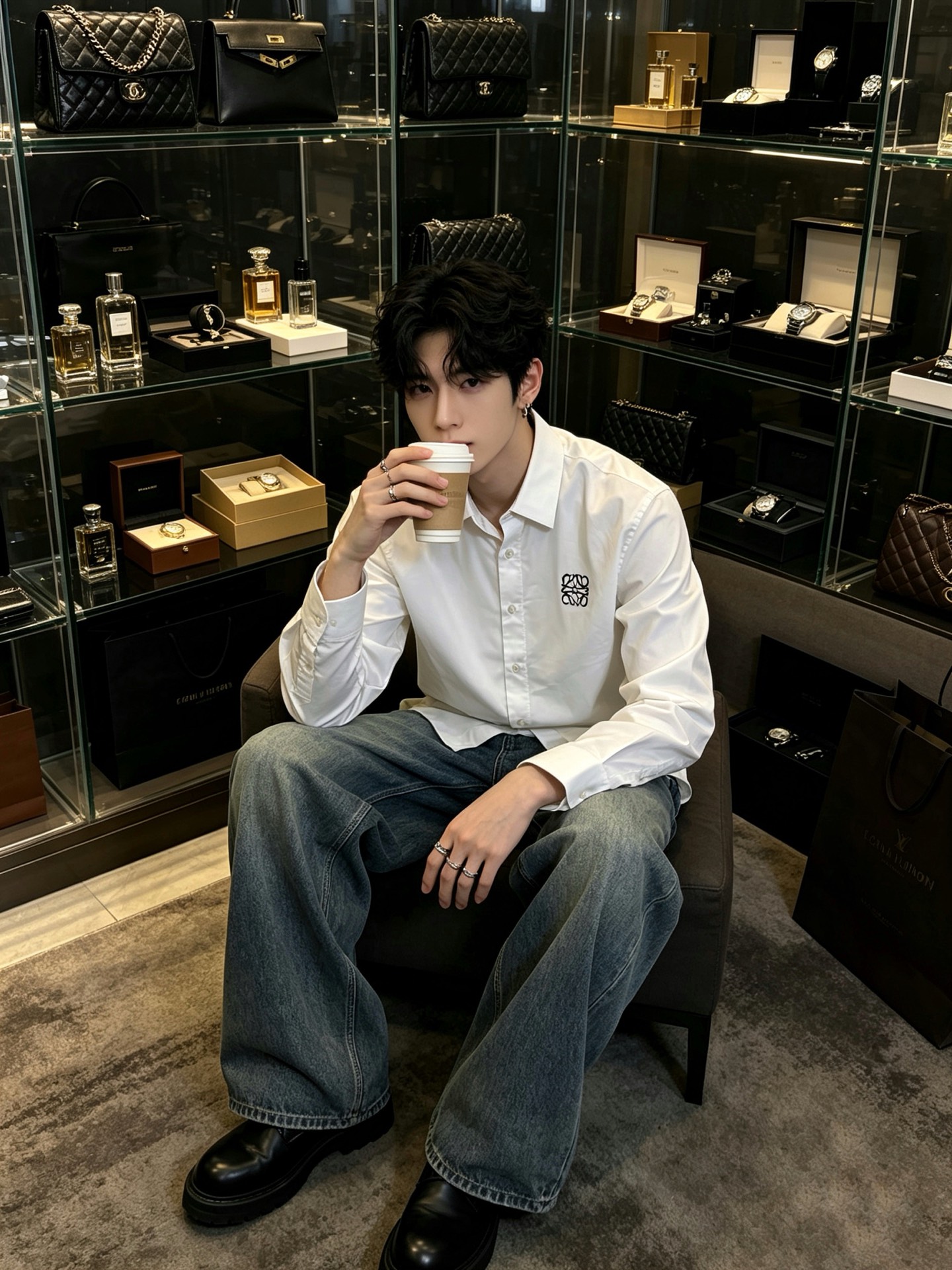 LOEWE罗意威💥独家专供新款原单男士休闲衬衫 高端定制 高版本 时尚百搭爆款⚠️⚠️✨✨进口面料 手感超柔软细腻  穿