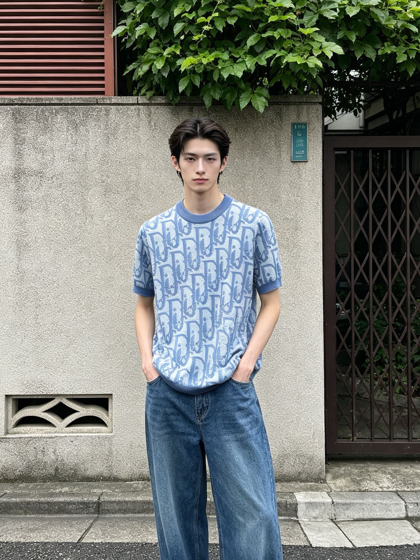 Dior迪奥💥砸锅卖铁都要上的新款新款原单男士休闲针织短袖 高端定制 高版本 时尚百搭爆款⚠️⚠️✨✨进口面料 手感超柔