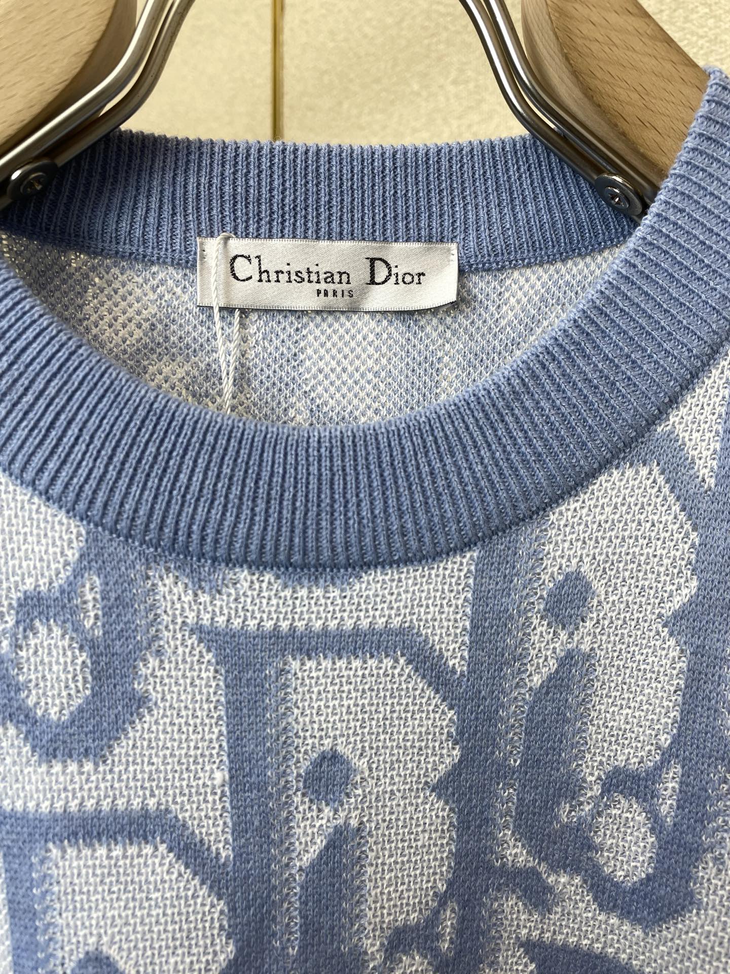 Dior迪奥💥砸锅卖铁都要上的新款新款原单男士休闲针织短袖 高端定制 高版本 时尚百搭爆款⚠️⚠️✨✨进口面料 手感超柔