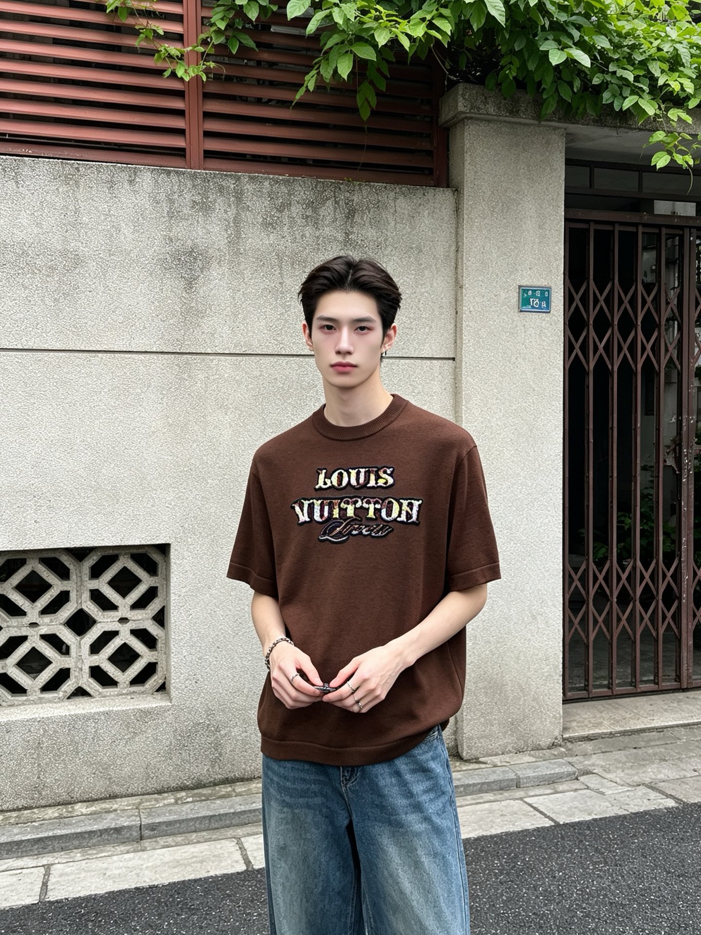Louis Vuitton路易威登💥砸锅卖铁都要上的新款新款原单男士休闲针织短袖 高端定制 高版本 时尚百搭爆款⚠️⚠️