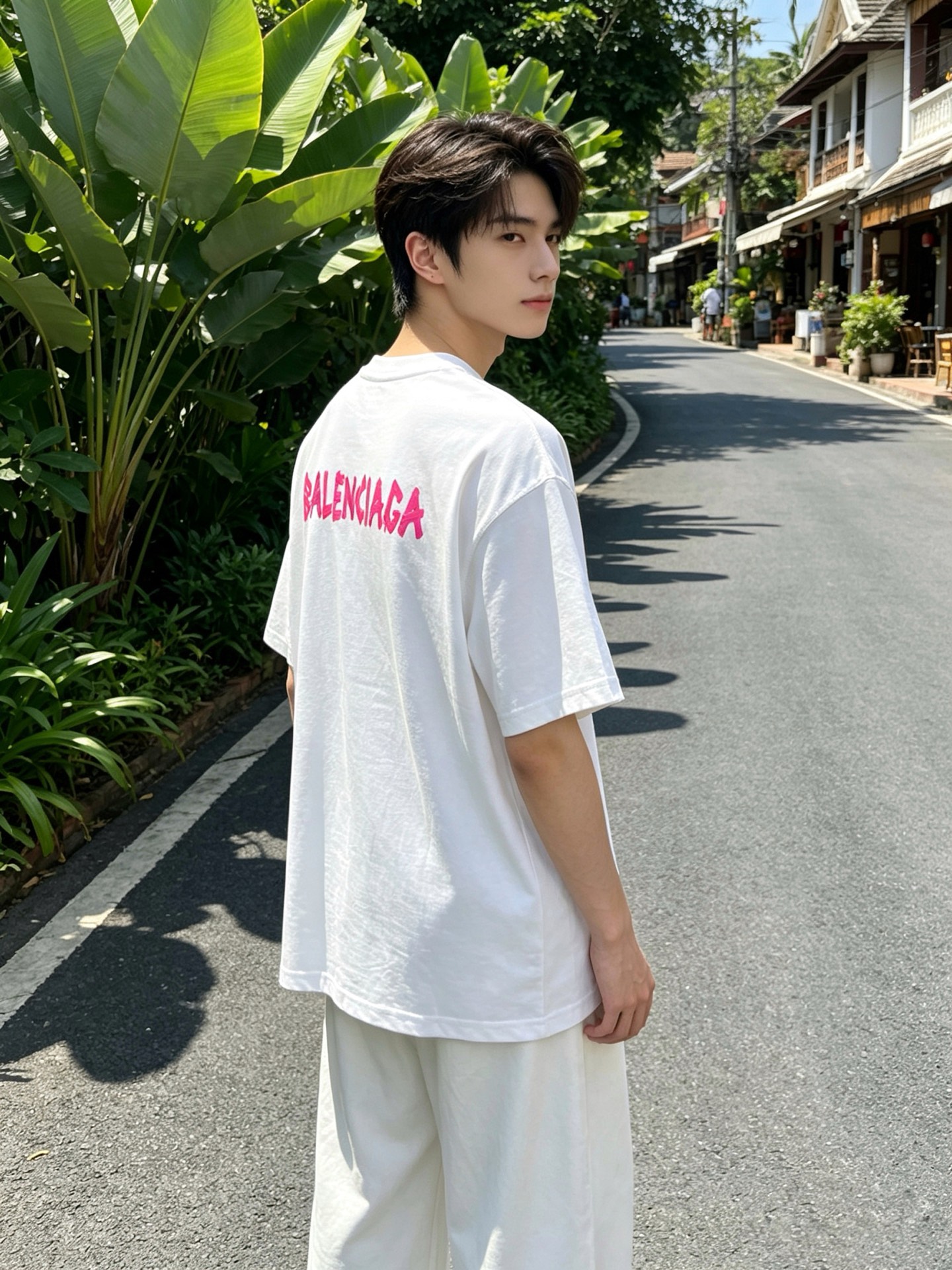 Balenciaga巴黎世家💥砸锅卖铁都要上的新款新款原单男士休闲短袖 高端定制 高端版本 时尚百搭爆款⚠️⚠️✨✨进口