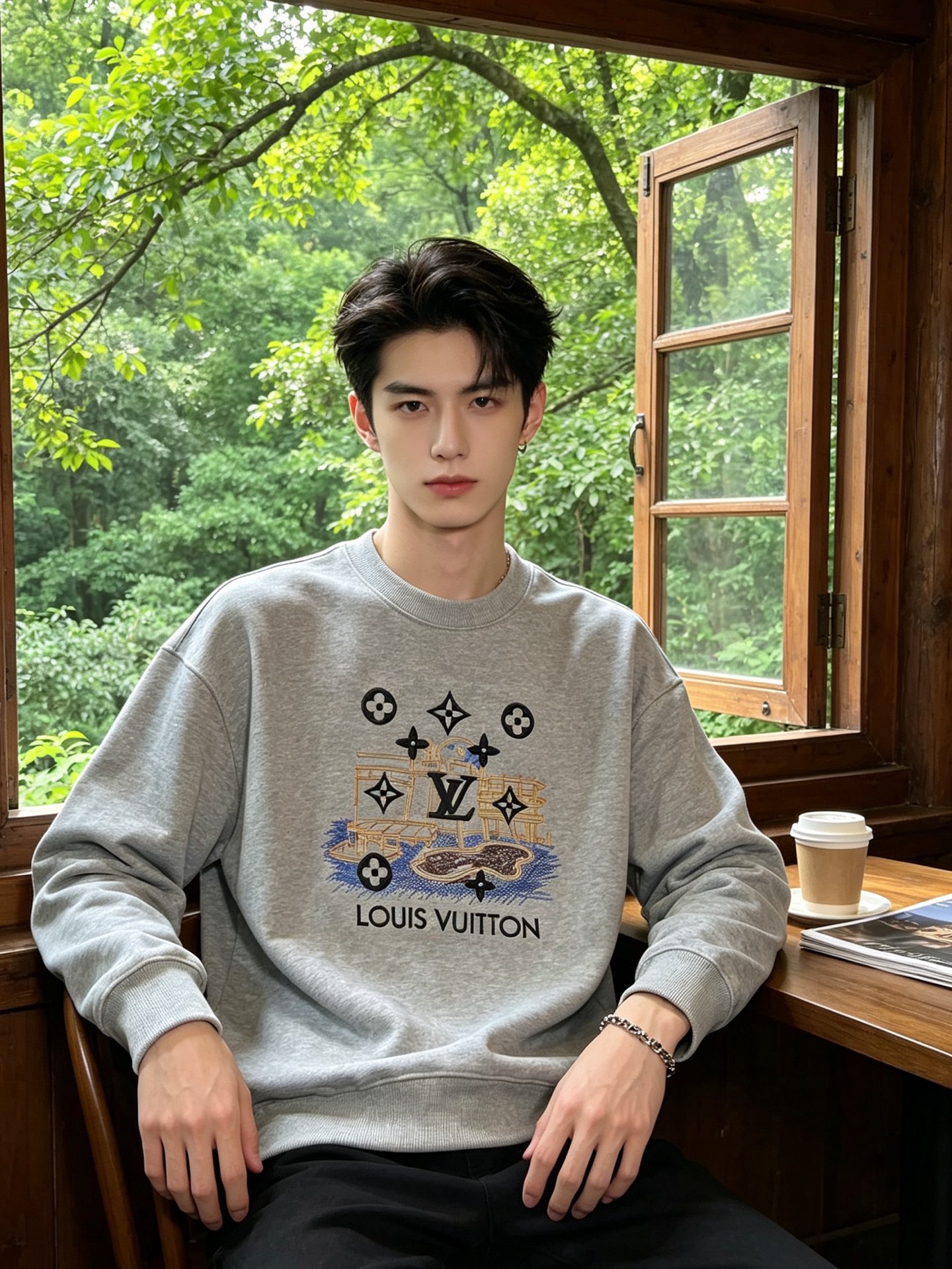 Louis Vuitton路易威登💥独家专供新款原单男士休闲卫衣 高端定制 高端版本 时尚百搭爆款⚠️⚠️✨✨进口面料 