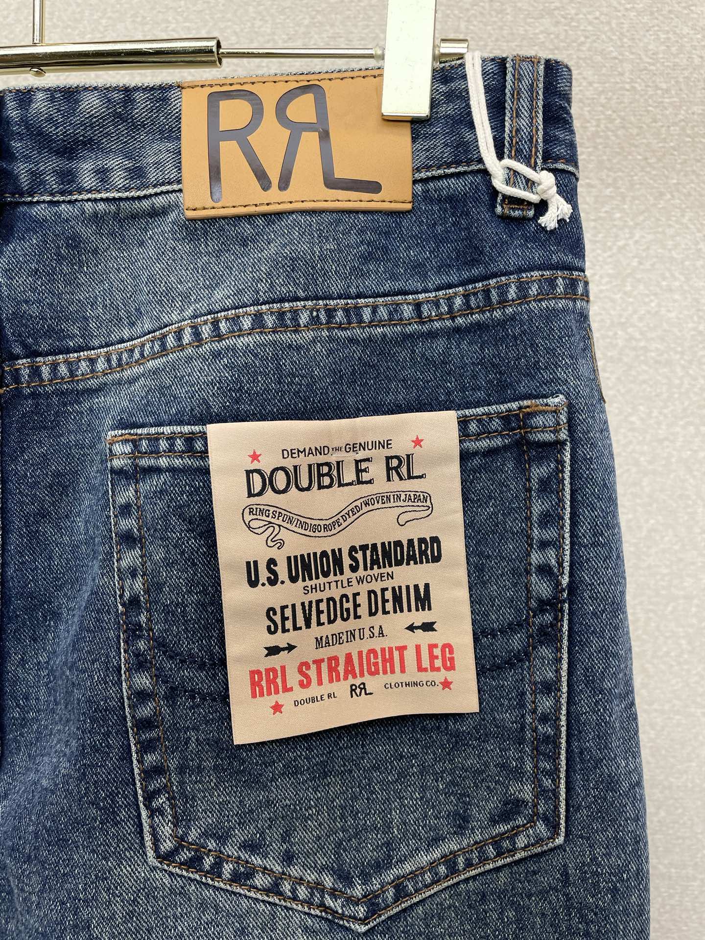 RRL-DOUBLE RL💥独家专供新款牛仔裤👖高端版本！专柜定制面料 透气舒适度高，细节无可挑剔，品牌元素设计理念，体