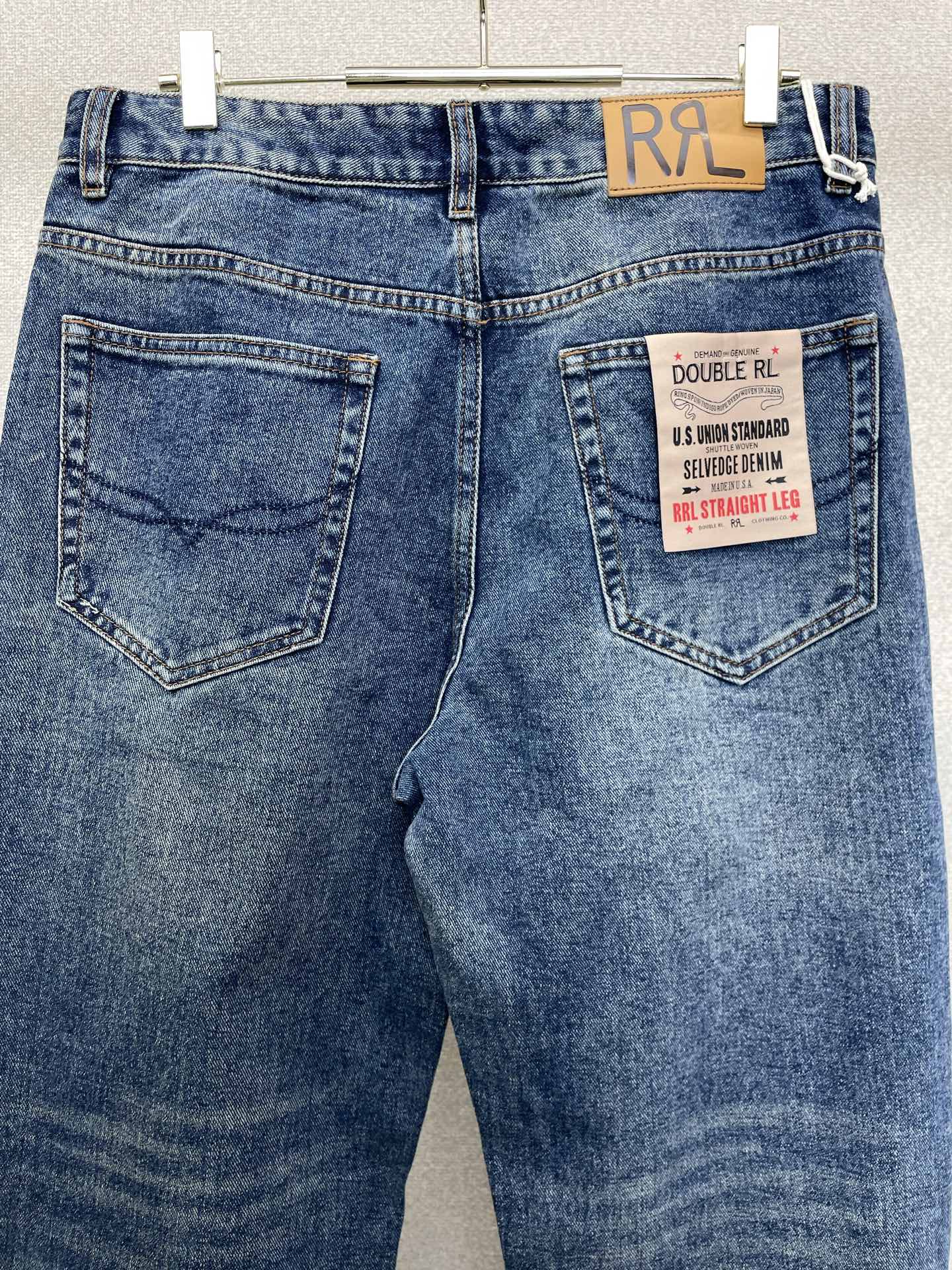 RRL-DOUBLE RL💥独家专供新款牛仔裤👖高端版本！专柜定制面料 透气舒适度高，细节无可挑剔，品牌元素设计理念，体