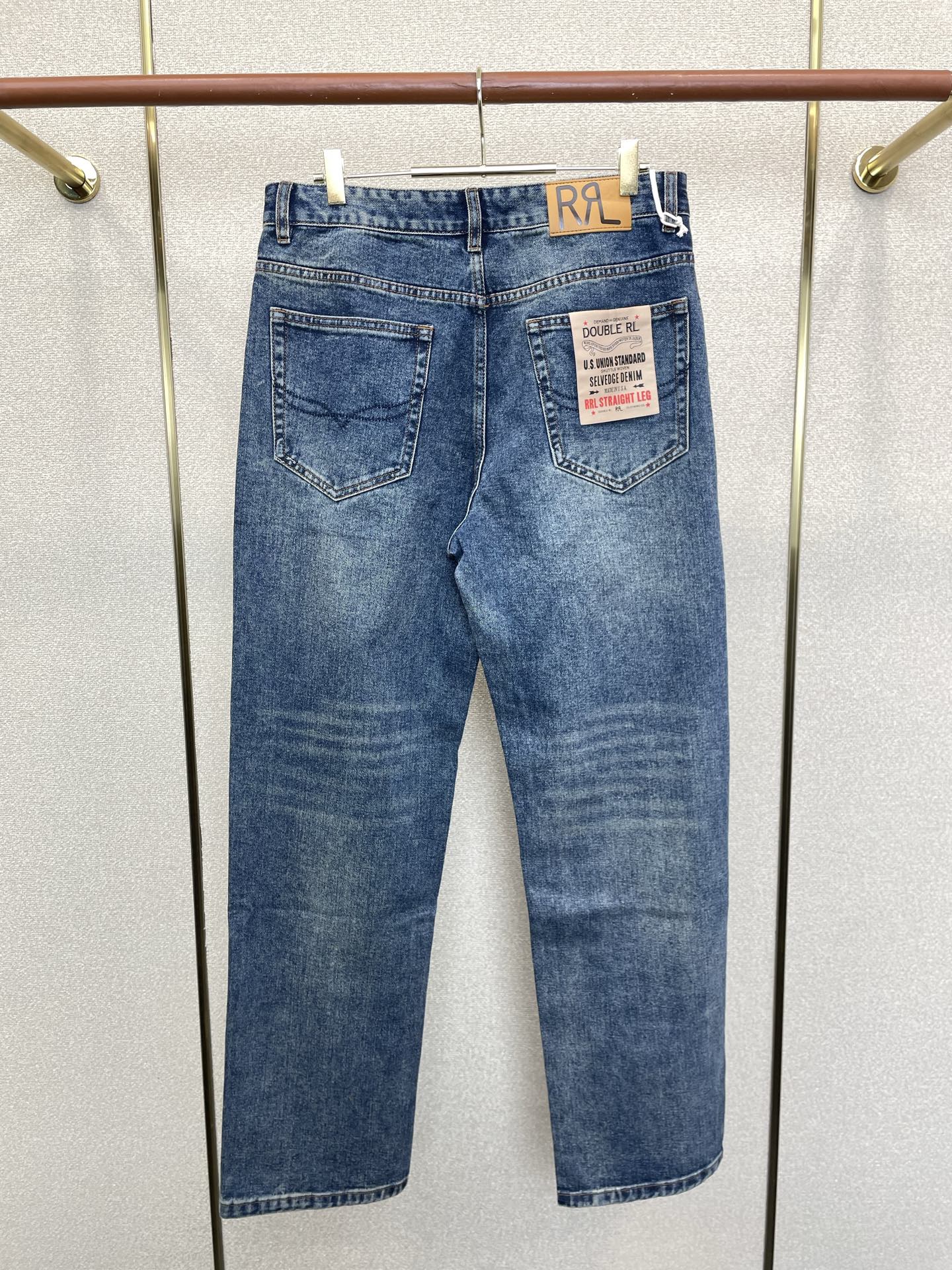 RRL-DOUBLE RL💥独家专供新款牛仔裤👖高端版本！专柜定制面料 透气舒适度高，细节无可挑剔，品牌元素设计理念，体