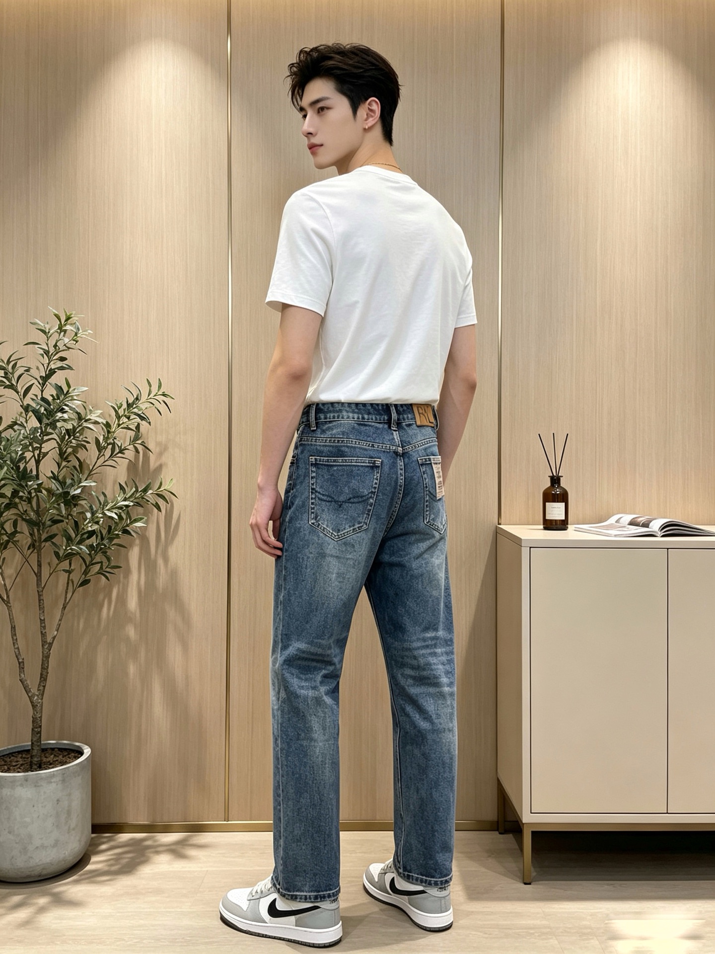 RRL-DOUBLE RL💥独家专供新款牛仔裤👖高端版本！专柜定制面料 透气舒适度高，细节无可挑剔，品牌元素设计理念，体