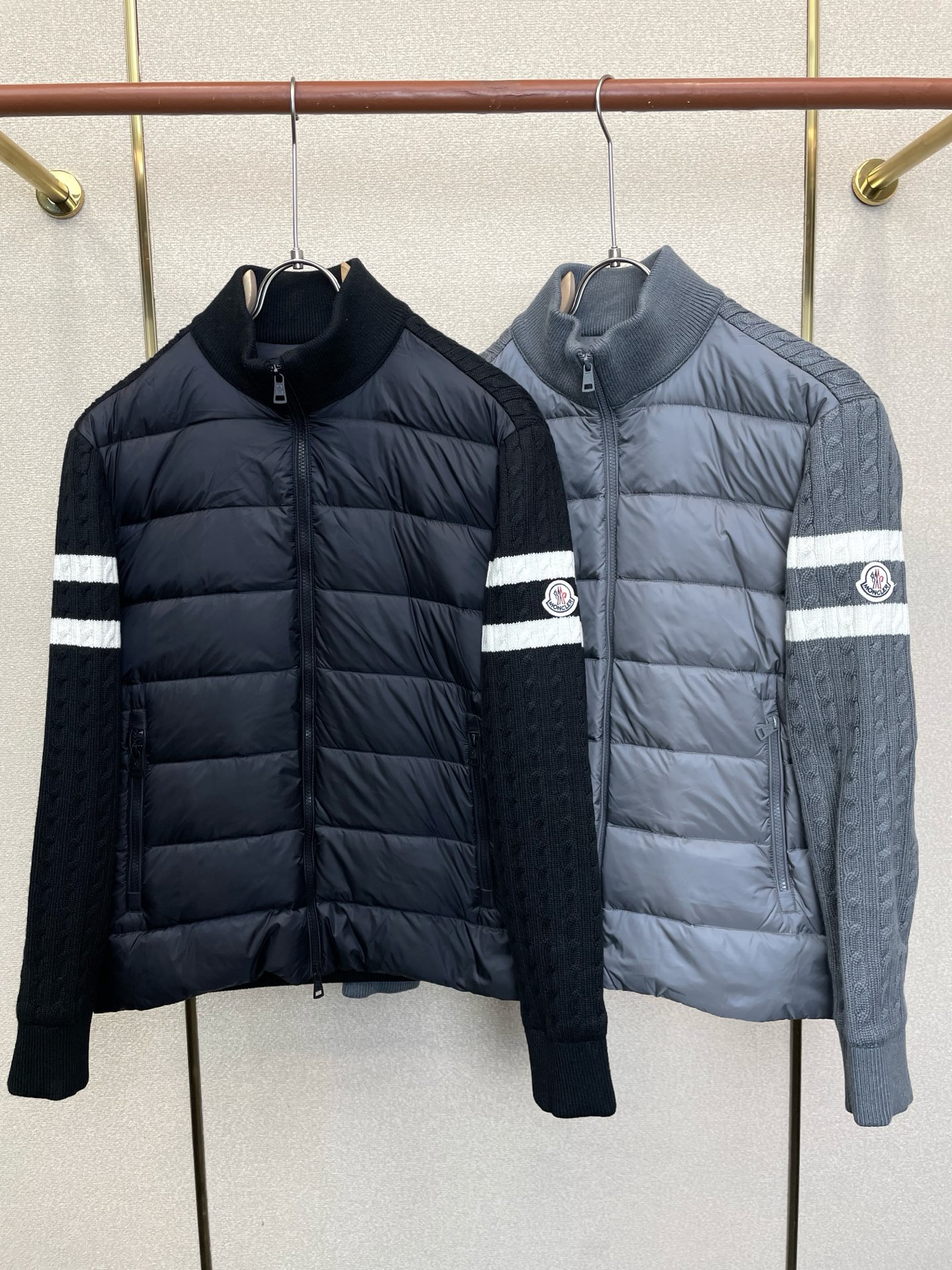 羽绒服-Moncler蒙口💥独家专供最新时尚针织拼接羽绒服 经典设计感与颜值爆棚的外套,品质更是无法挑剔品控可以直接入手 羽绒服-Moncler蒙口💥独家专供最新时尚针织拼接羽绒服 经典设计感与颜值爆棚的外套,品质更是无法挑剔品控可以直接入手