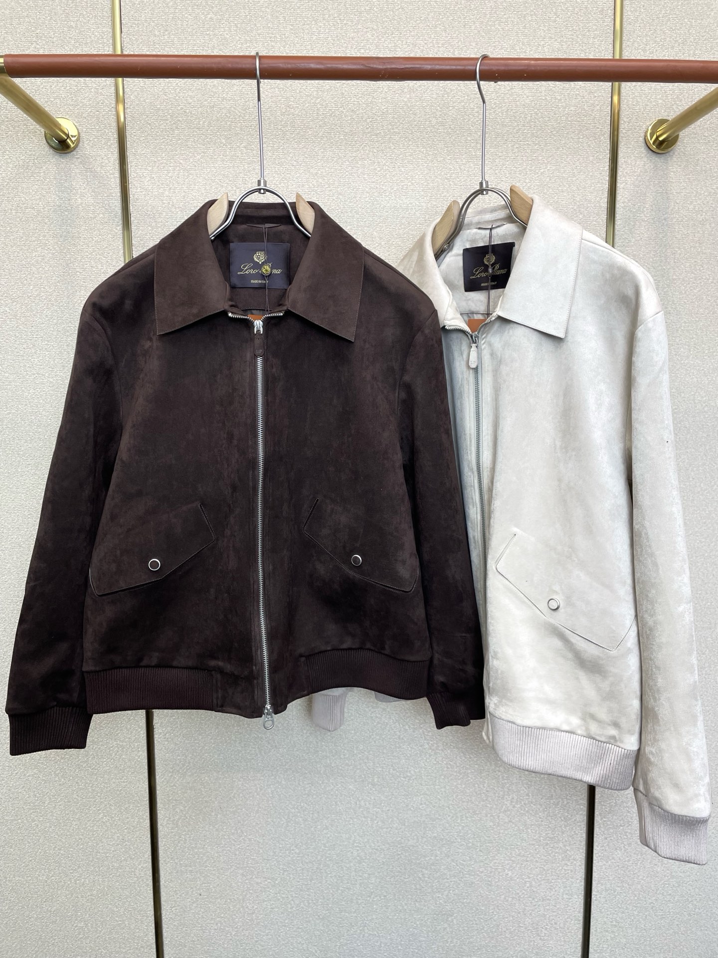 Loro Piana-Loro Piana诺悠翩雅💥独家专供新款麂皮夹克 贸易公司渠道稀出，降温天气必备的保暖单品，不论