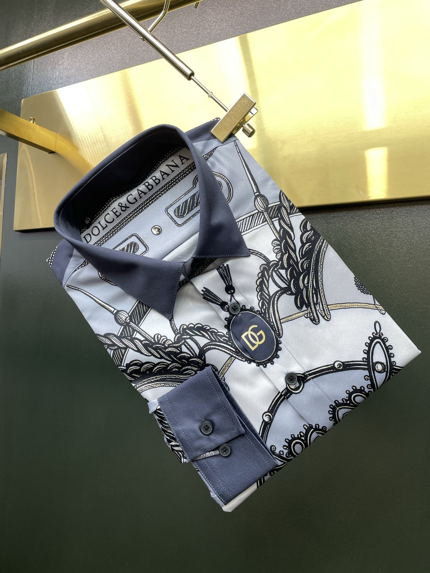 Dolce&Gabbana杜嘉班纳💥砸锅卖铁都要上的新款新款原单男士休闲长袖衬衫 高端定制 高端版本 时尚百搭爆款⚠️⚠