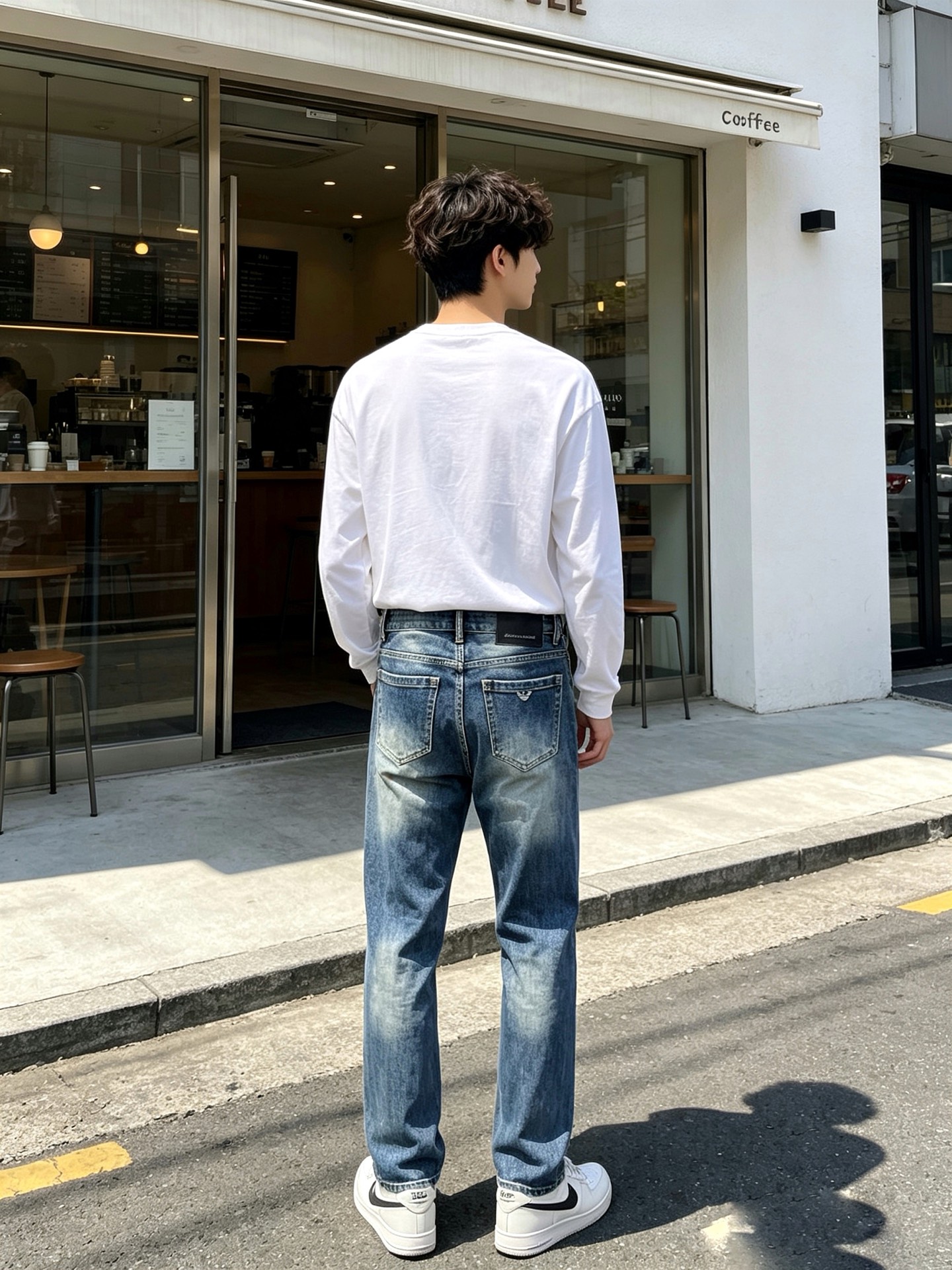Armani阿玛尼💥砸锅卖铁都要上的新款新款休闲牛仔裤👖高端版本 专柜定制面料 透气舒适度高，细节无可挑剔，品牌元素设计