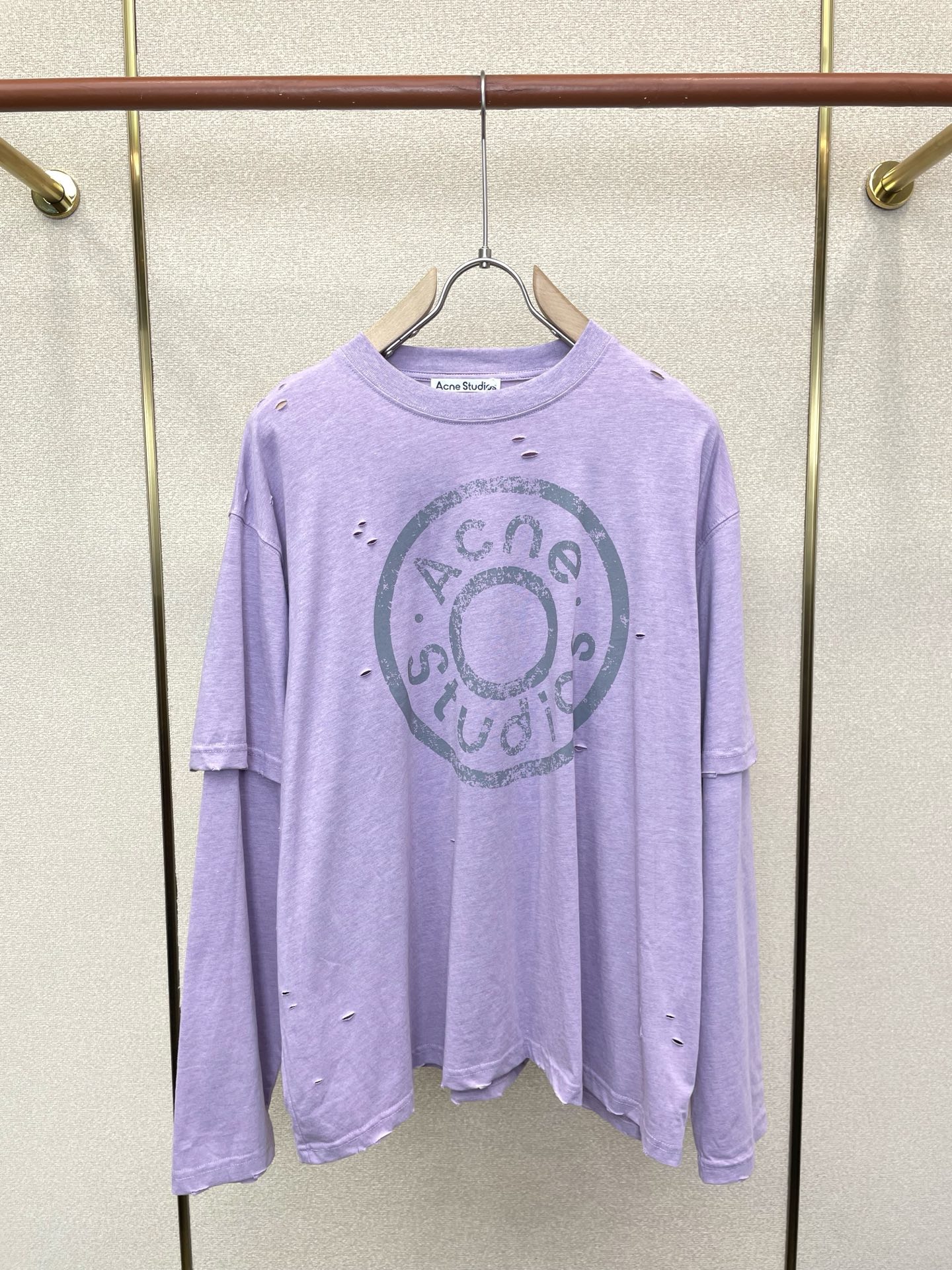 Acne Studios👚砸锅卖铁都要上的新款👚新款女装休闲假两件长袖 高端版本！独特设计 专柜定制面料 透气舒适度高，