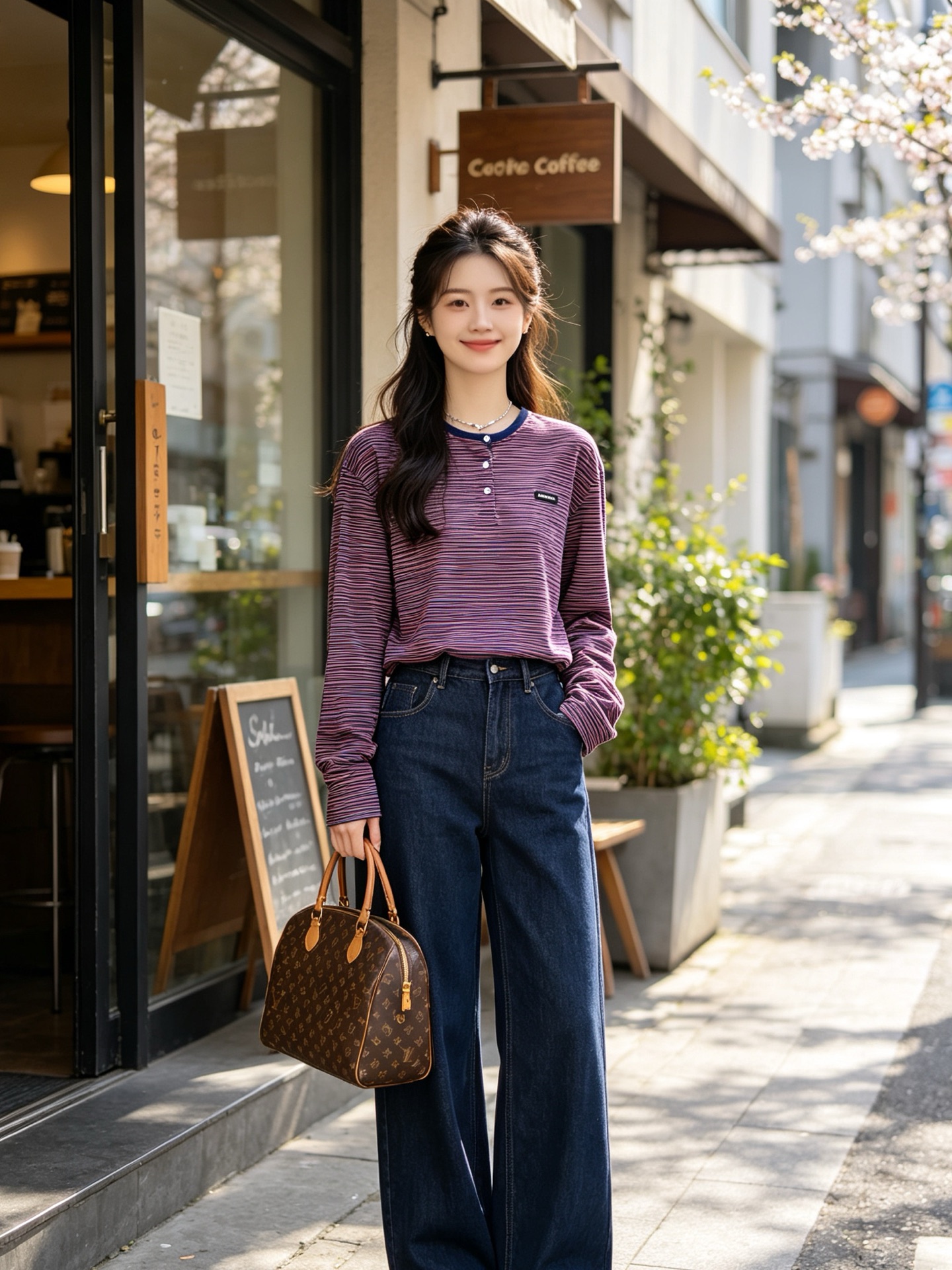 Miumiu谬谬👚砸锅卖铁都要上的新款👚新款女装休闲条纹长袖 高端版本！独特设计 专柜定制面料 透气舒适度高，细节无可挑
