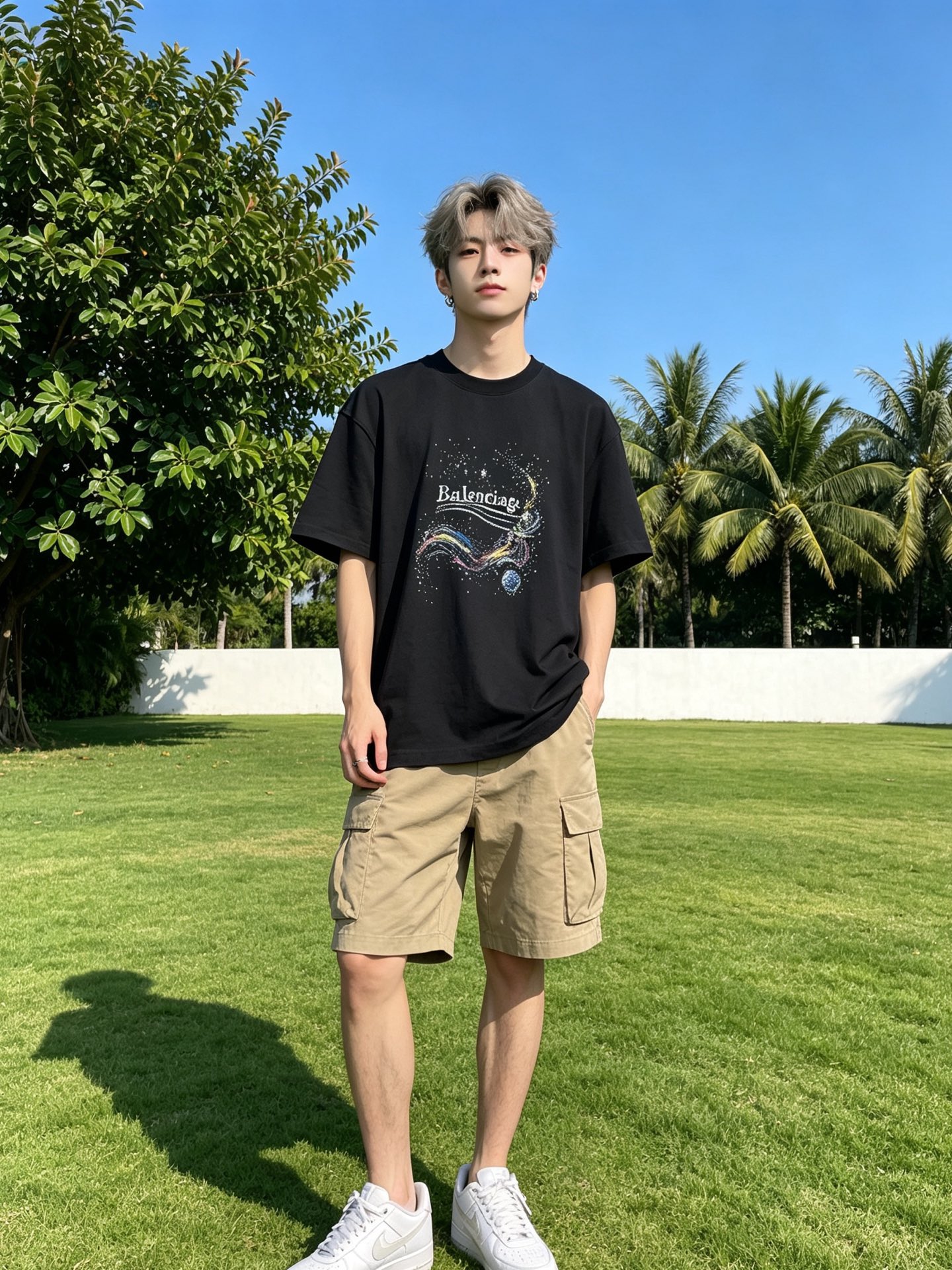 Balenciaga巴黎世家💥砸锅卖铁都要上的新款新款原单男士休闲短袖 高端定制 高端版本 时尚百搭爆款⚠️⚠️✨✨进口