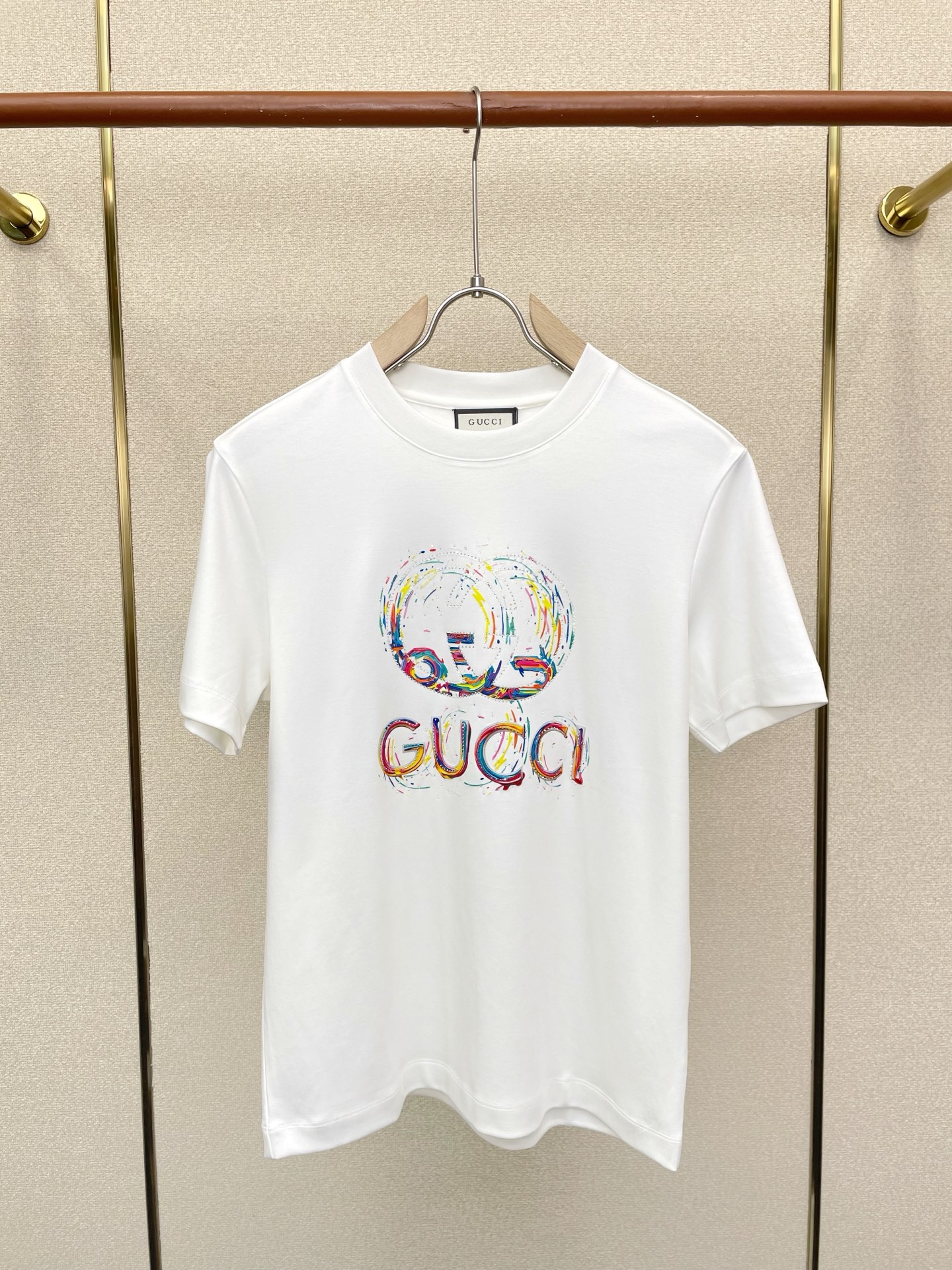 Gucci古驰💥砸锅卖铁都要上的新款新款原单男士休闲短袖 高端定制 高端版本 时尚百搭爆款⚠️⚠️✨✨进口面料 手感超柔