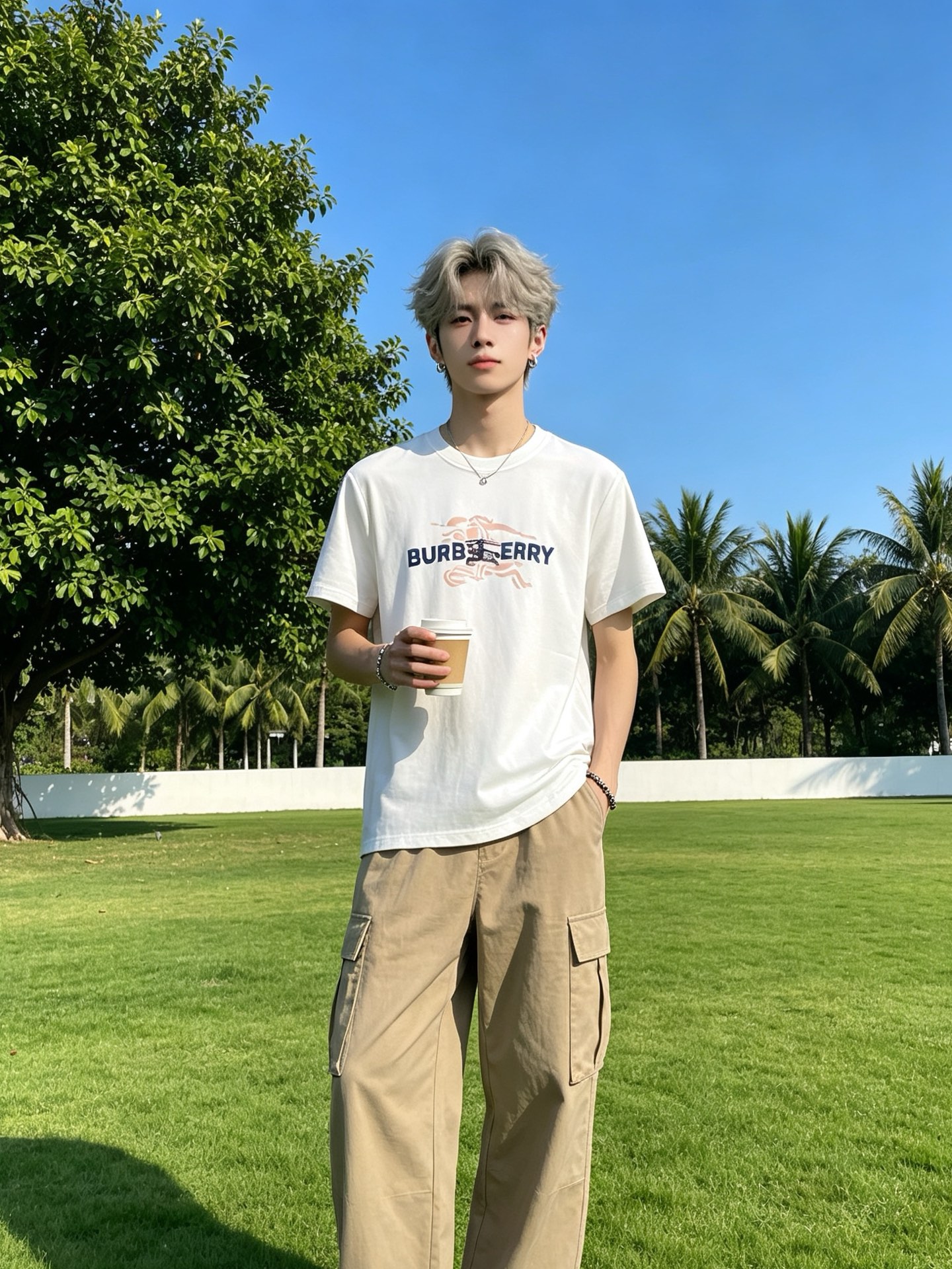 Burberry巴宝莉💥砸锅卖铁都要上的新款新款原单男士休闲短袖 高端定制 高端版本 时尚百搭爆款⚠️⚠️✨✨进口面料 