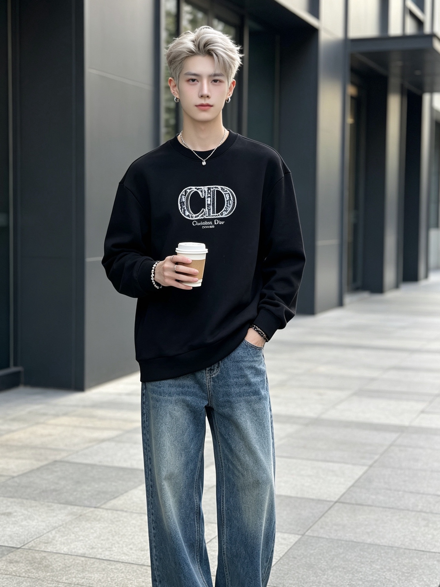 Dior迪奥💥砸锅卖铁都要上的新款新款原单男士休闲卫衣 高端定制 高版本 时尚百搭爆款⚠️⚠️✨✨进口面料 手感超柔软细