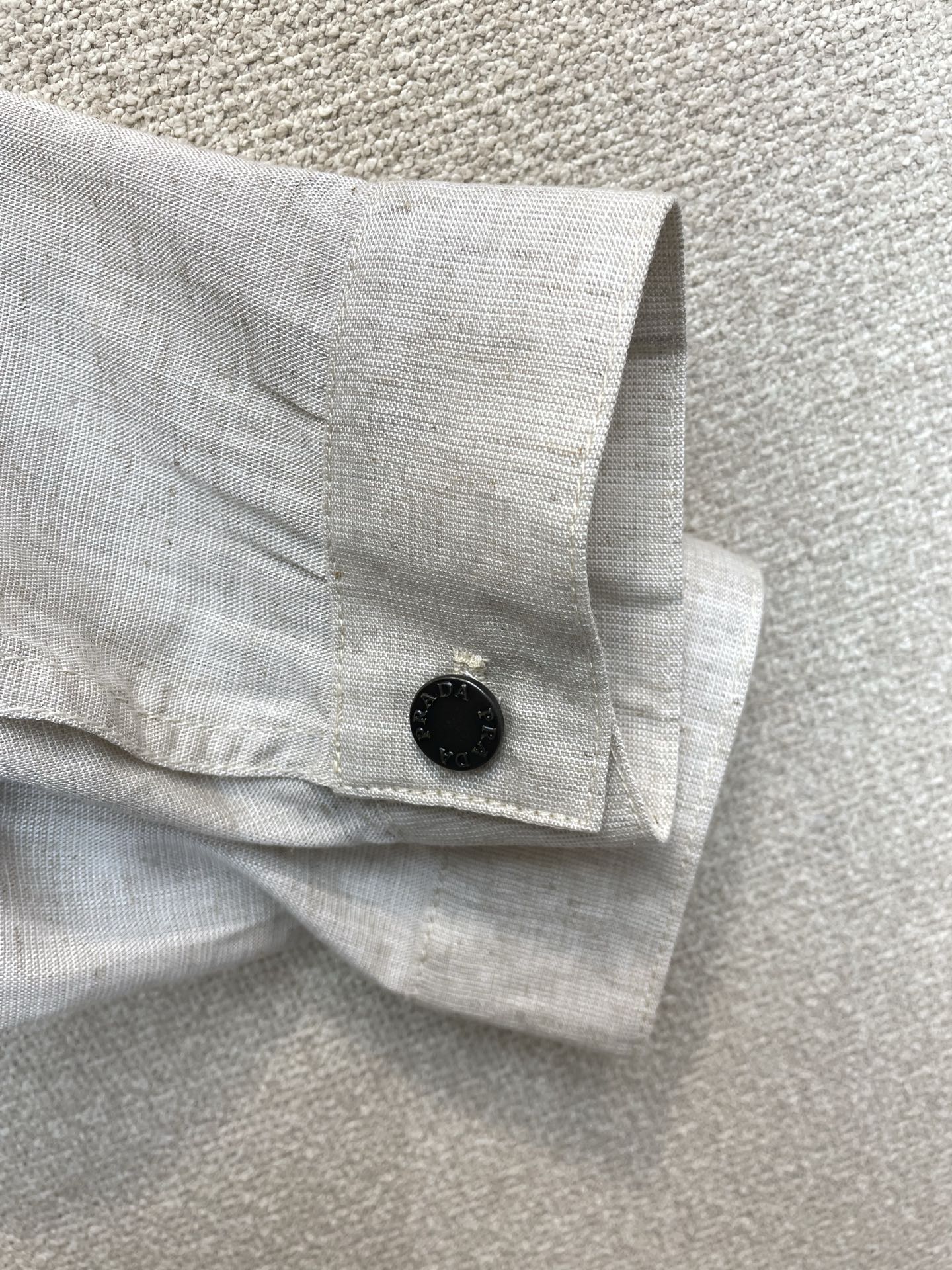 Prada普拉达💥砸锅卖铁都要上的新款新款原单男士休闲亚麻外套 高端定制 高端版本 时尚百搭爆款⚠️⚠️✨✨进口面料 手