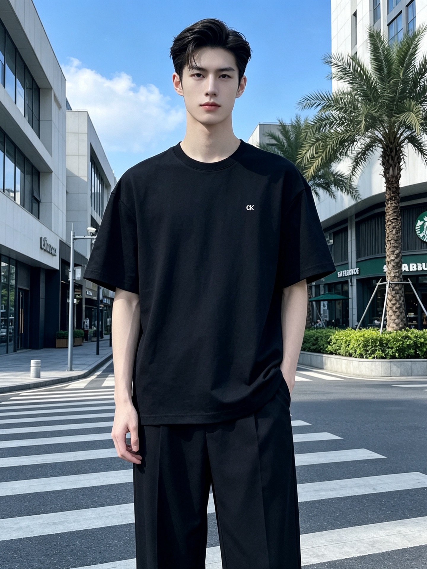 Calvin Klein💥独家专供新款原单男士休闲短袖 高端定制 高端版本 时尚百搭爆款⚠️⚠️✨✨进口面料 手感超柔软