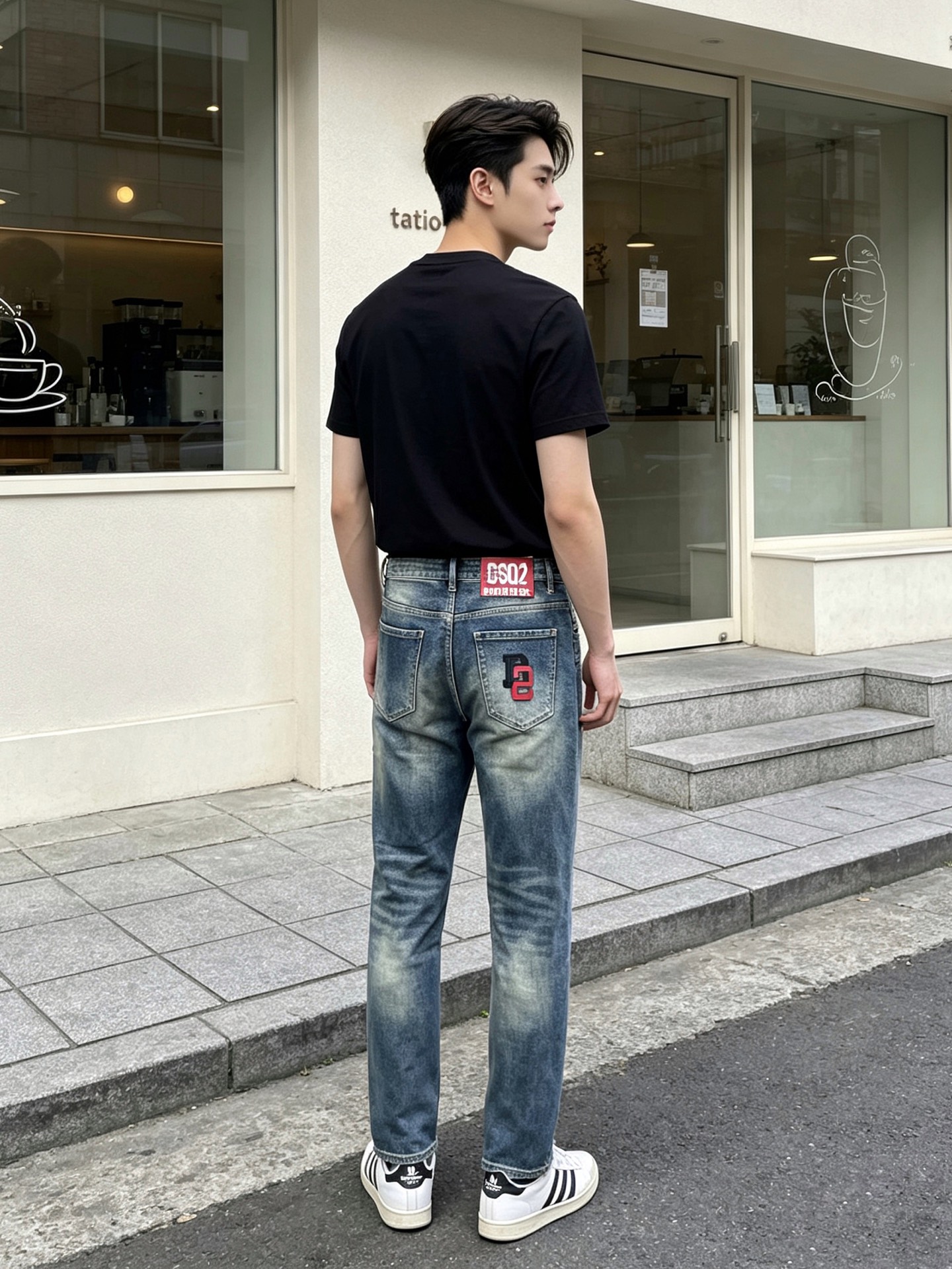 DSQUARED2第二次方💥独家专供新款休闲牛仔裤👖高端版本 专柜定制面料 透气舒适度高，细节无可挑剔，品牌元素设计理念