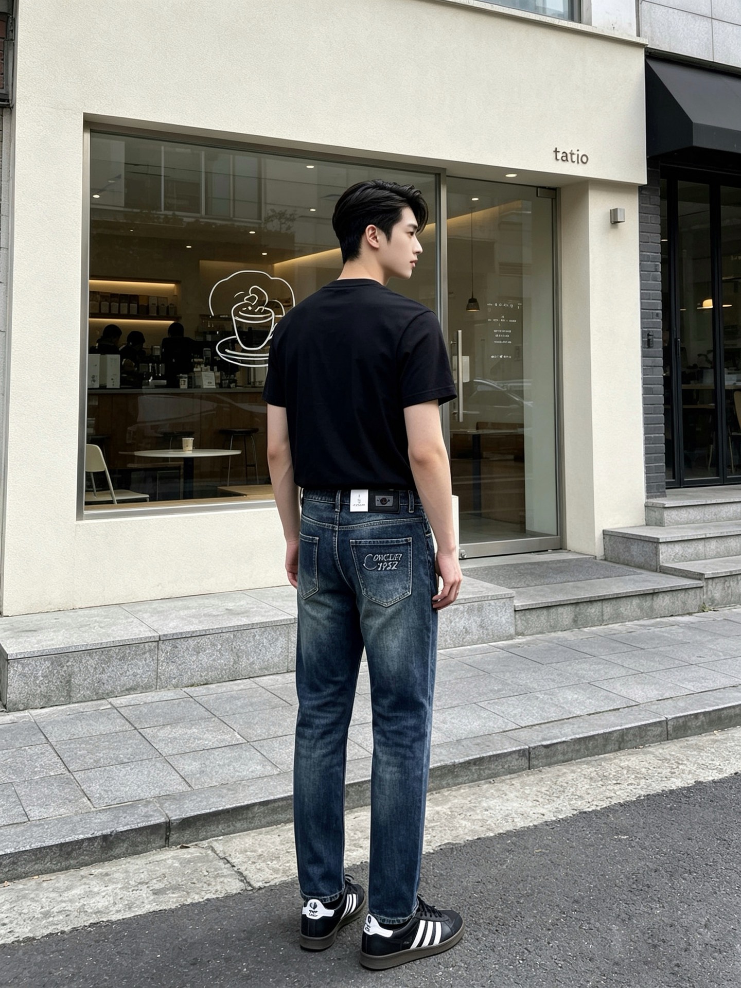Moncler蒙口💥独家专供新款休闲牛仔裤👖高端版本 专柜定制面料 透气舒适度高，细节无可挑剔，品牌元素设计理念，体现高