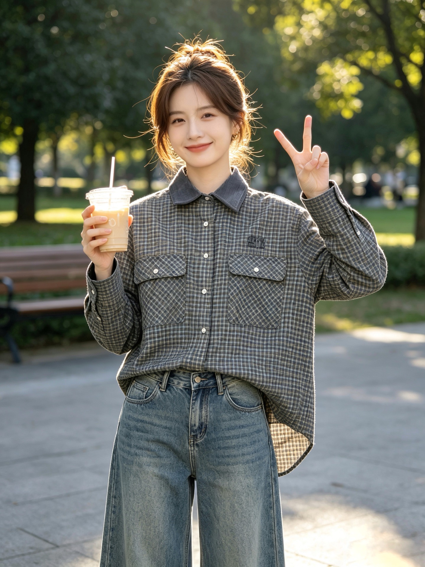 Miumiu谬谬👚独家专供👚新款女装休闲衬衫高端版本！独特设计 专柜定制面料 透气舒适度高，细节无可挑剔，品牌元素设计理